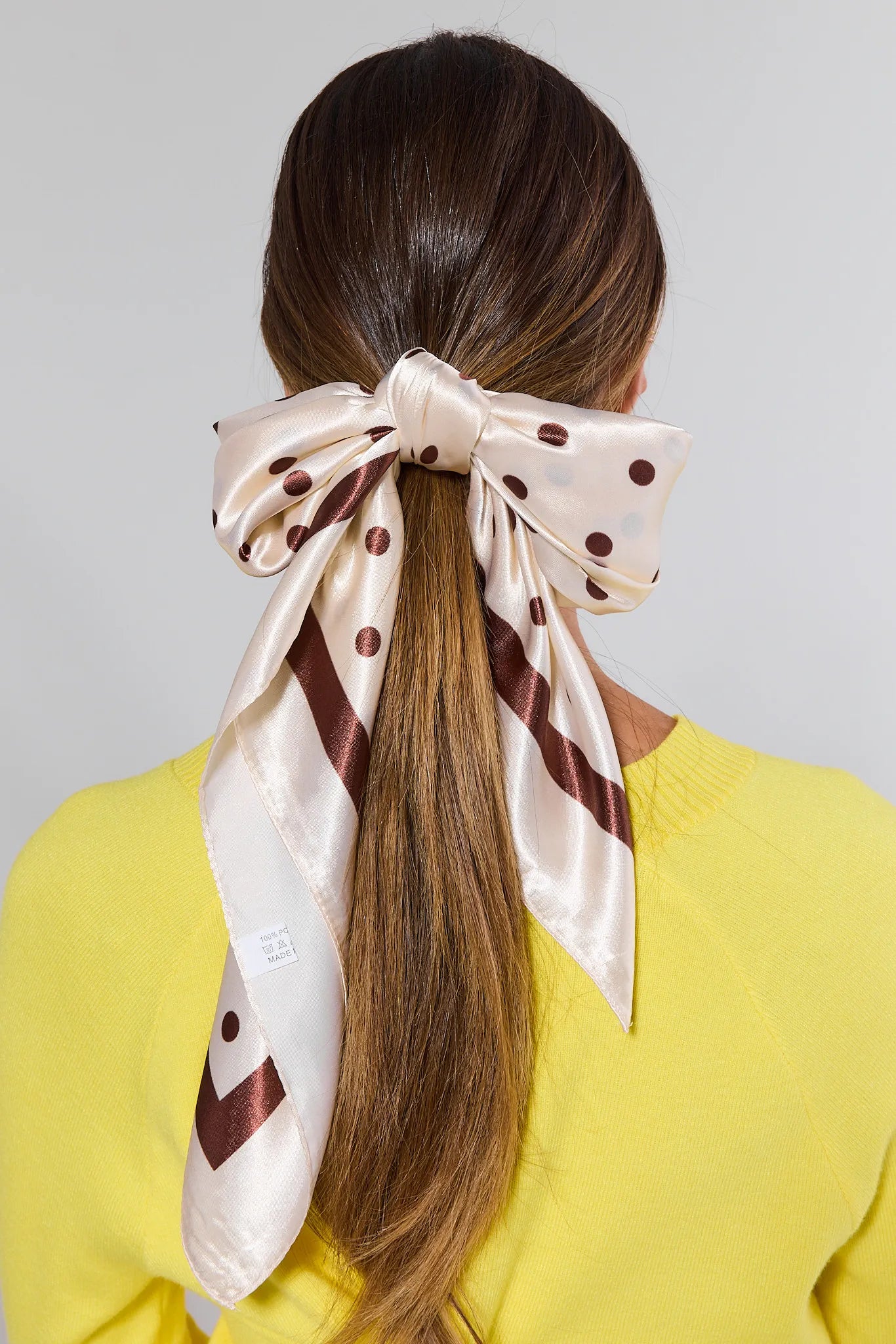 Ivy Cream Polka Dot Scarf