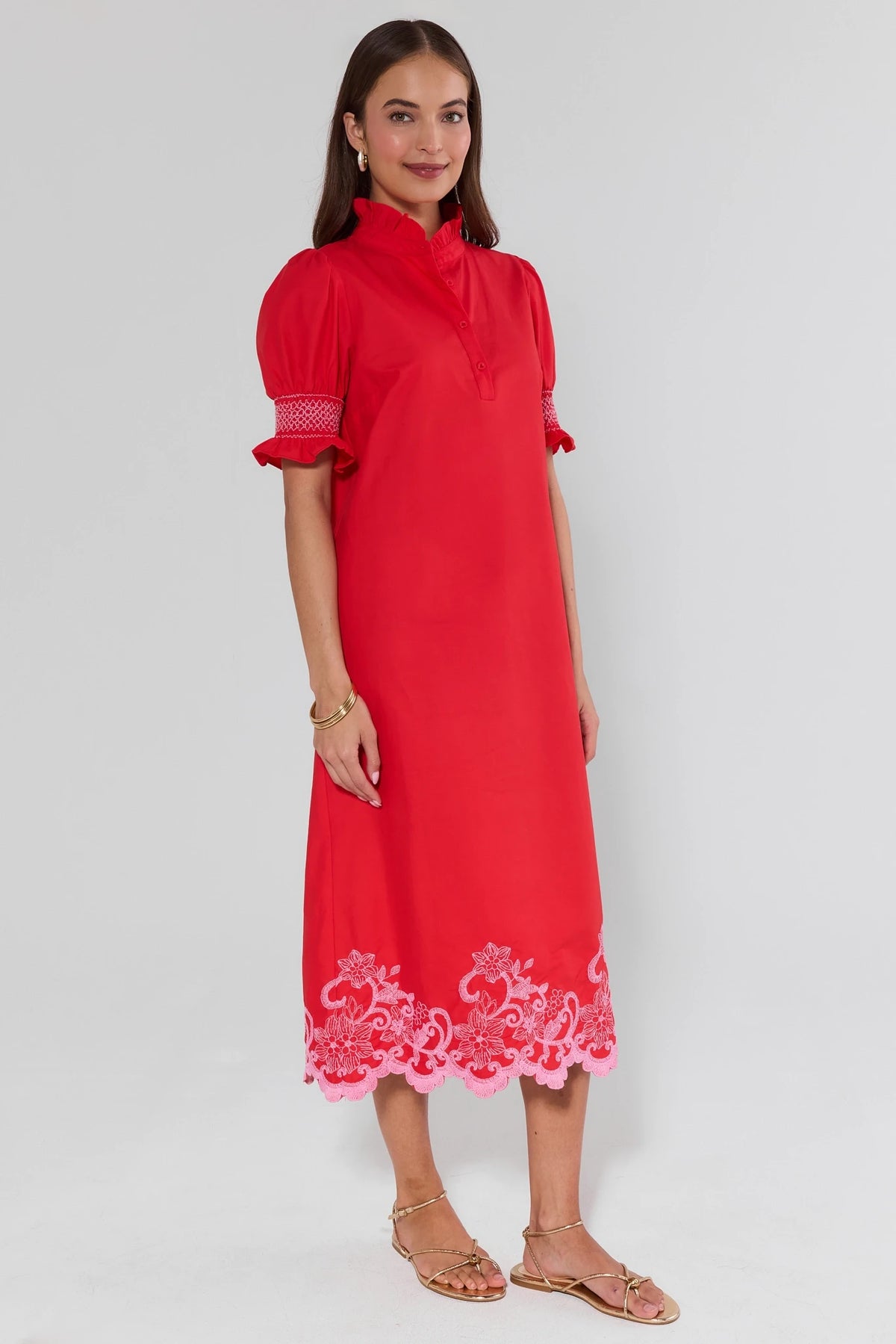 red lace embroidered dress Red Short Jersey Dress With Embroidered Lace And Beading