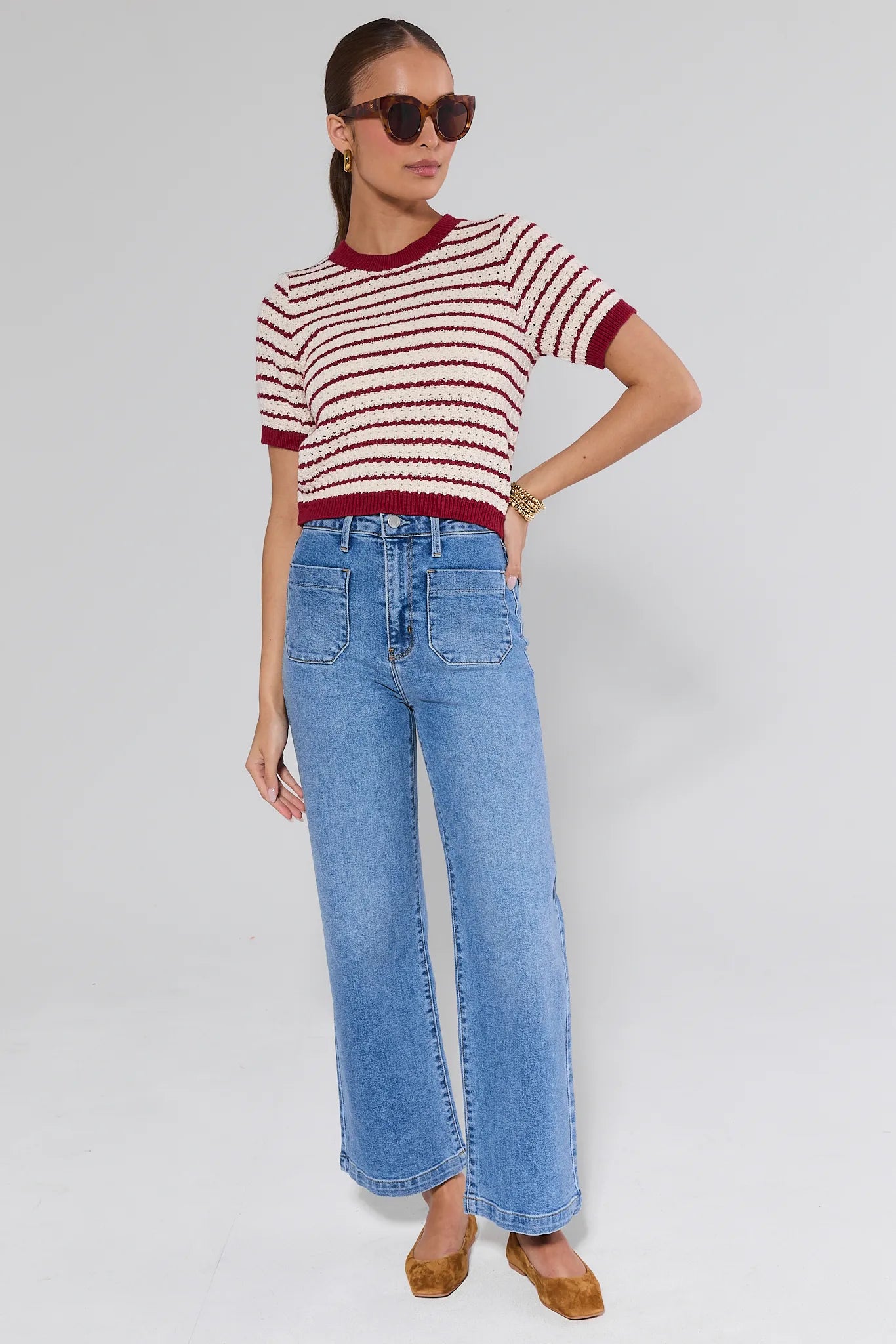 Kimberly Medium Wash Patch Pocket Jeans