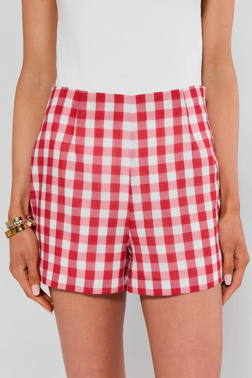パンツ DESCENDANT SHORE GINGHAM SHORTS L