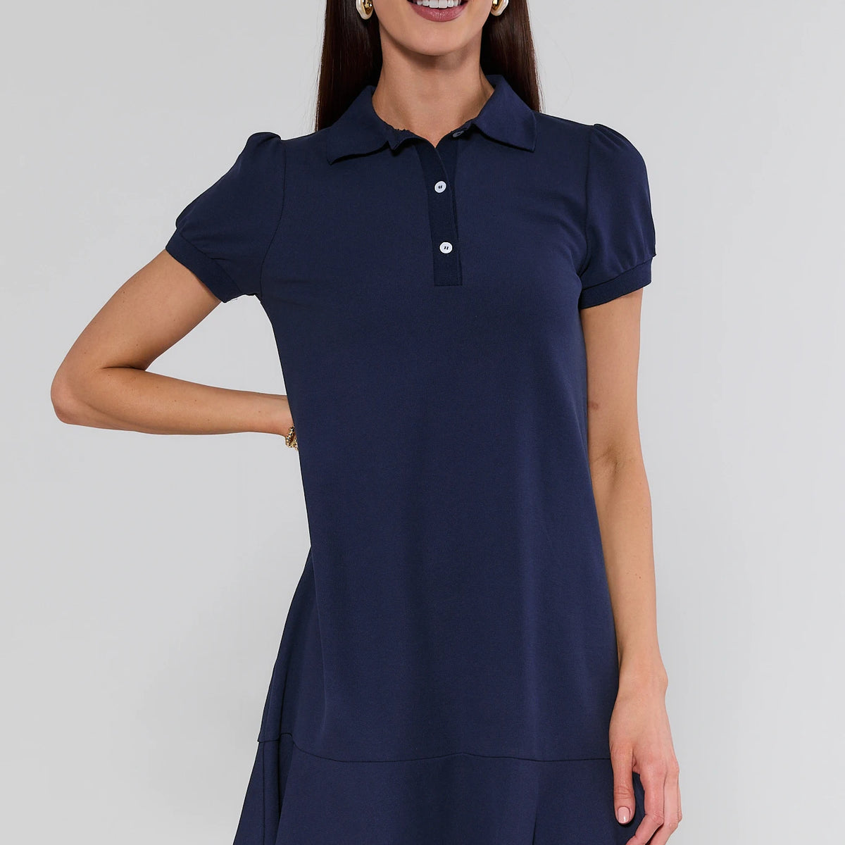Emerson Navy Drop Waist Dress | Avara Emerson Navy Drop Waist Dress | Avara