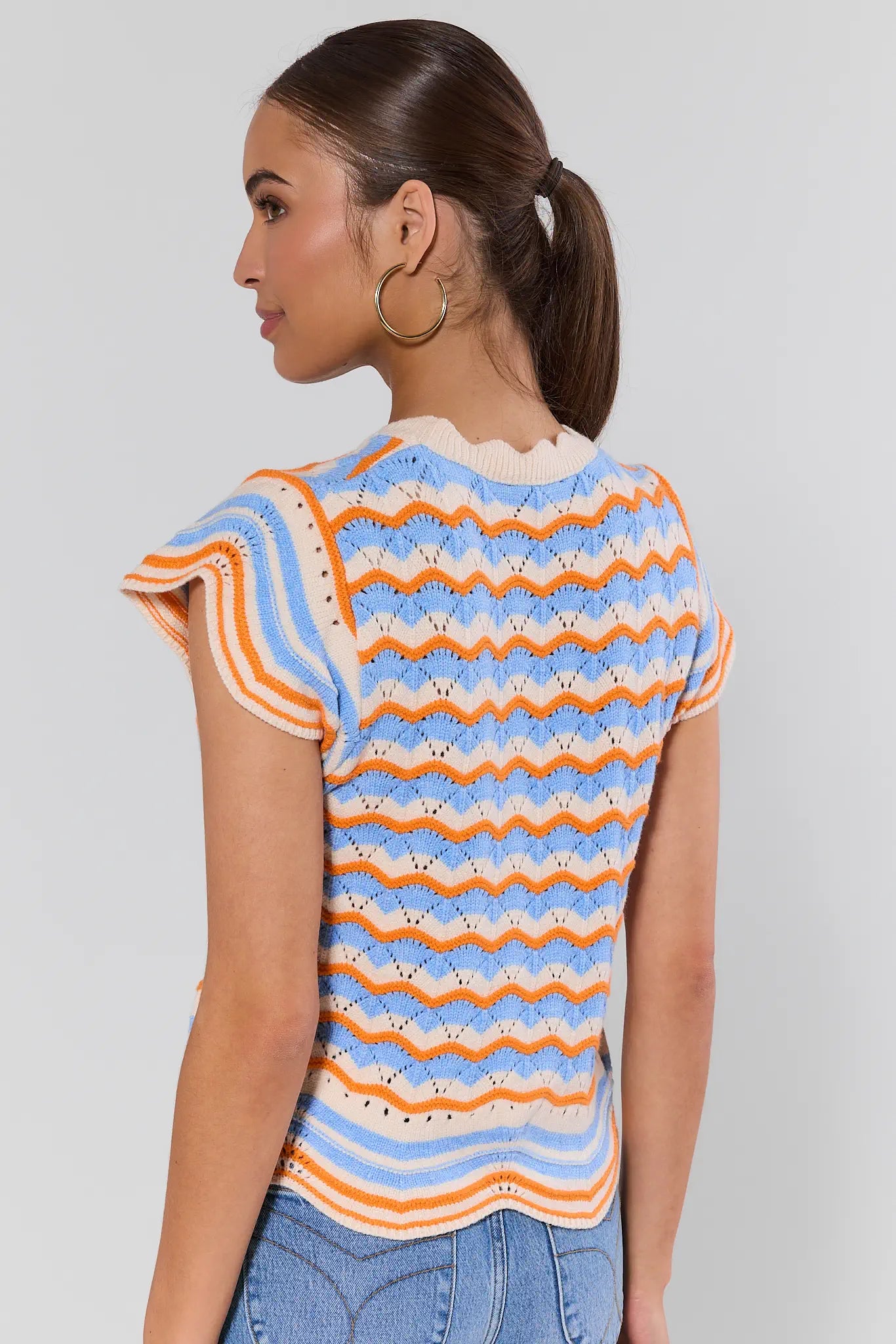 Chloe Striped Multi Knit Top by THML | Avara