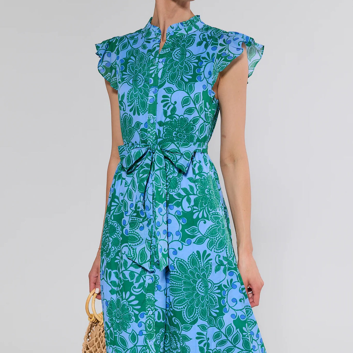 Sadie Blue Printed Maxi Dress