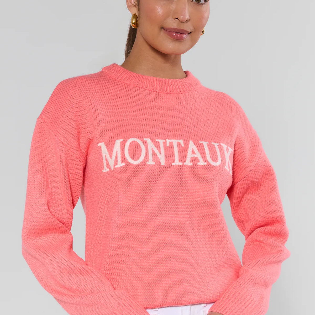 Montauk Coral Knit Sweater | Avara
