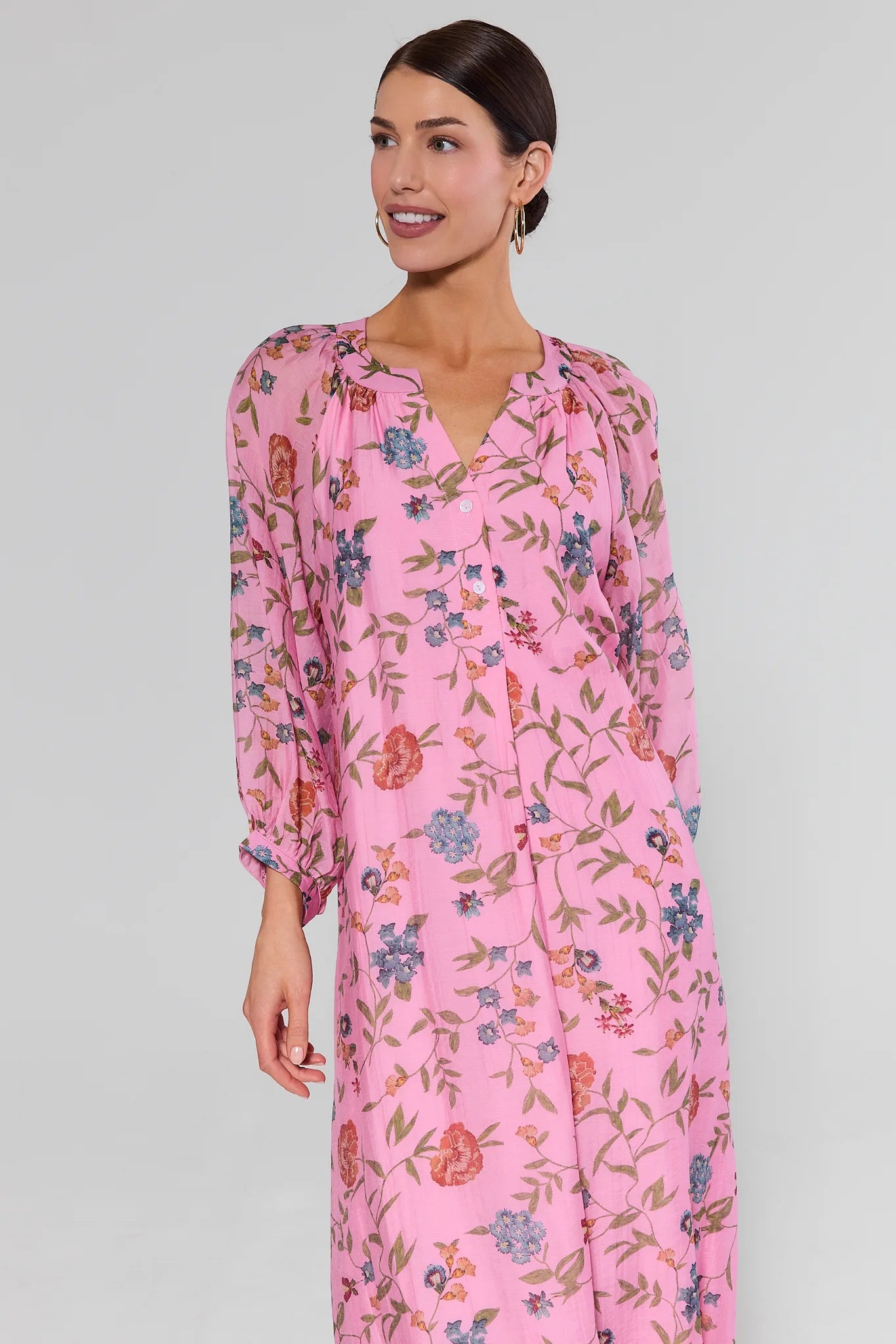 ara maxi dress pink floral Gracen Pink Floral Maxi Dress | Women's Clothing