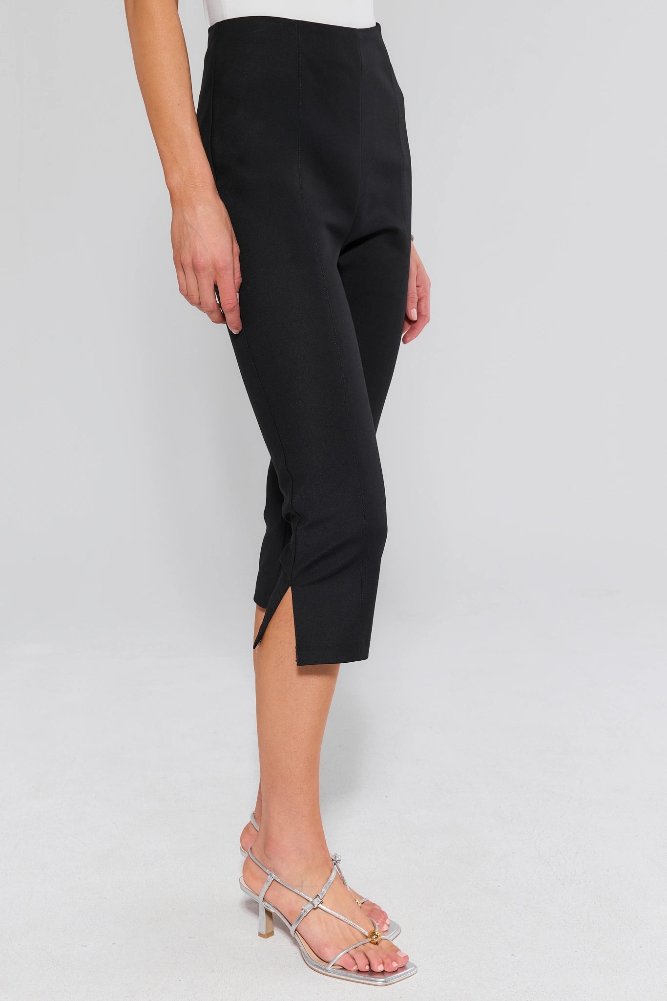 black capri dress pants women Meredith Black Capri Pants