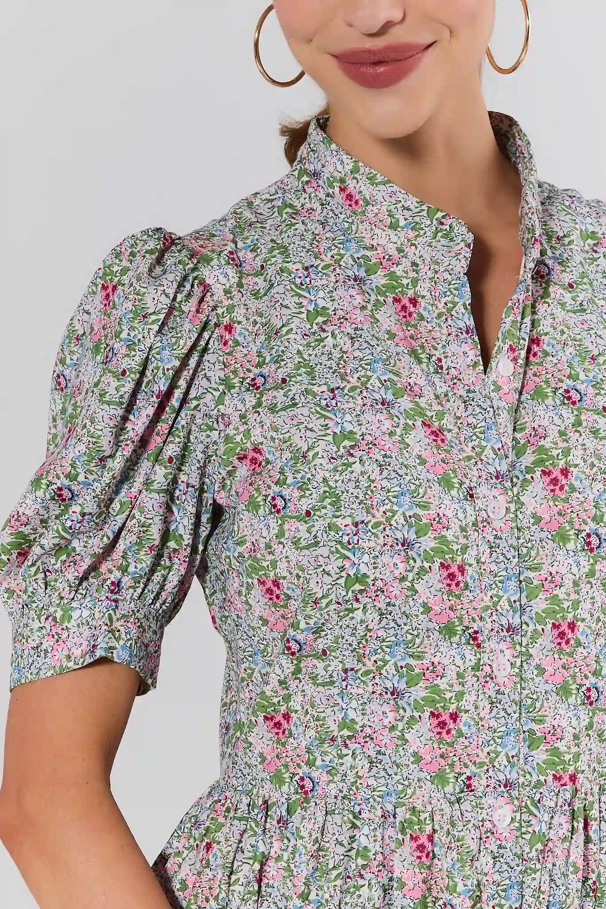 martha maxi dress Women's Floral | Avara Size:M (fully lined) Short Sleeve Linen Wrap length skirt Open back hippie skirt
