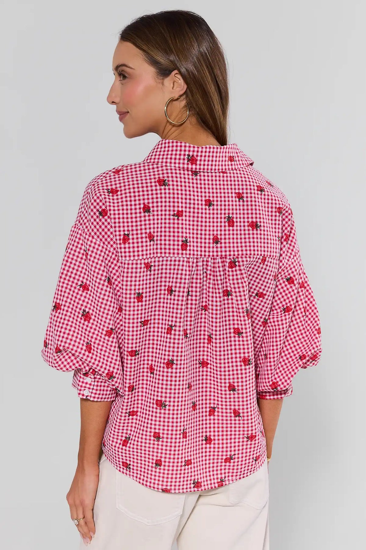 Women's Red Gingham Top | Avara | Avara