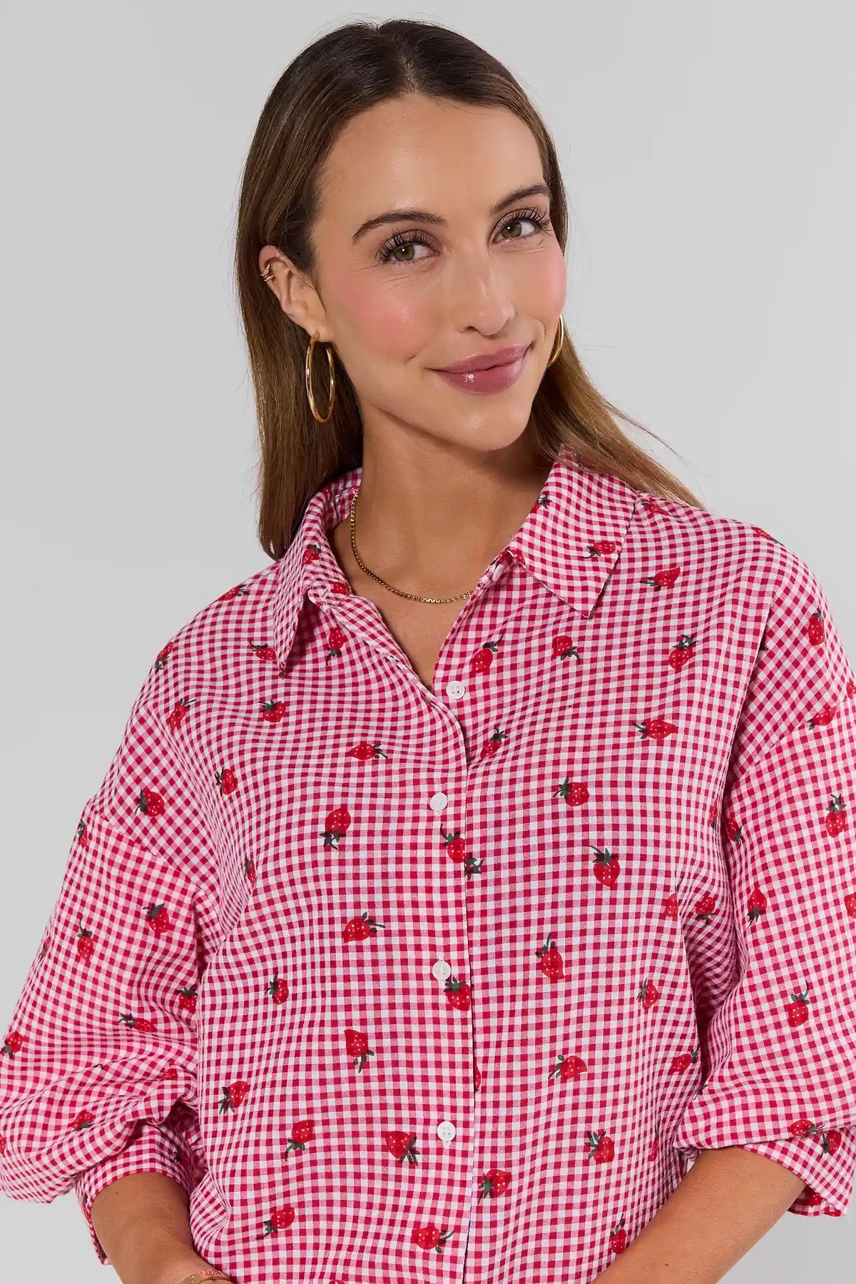 Women's Red Gingham Top | Avara | Avara