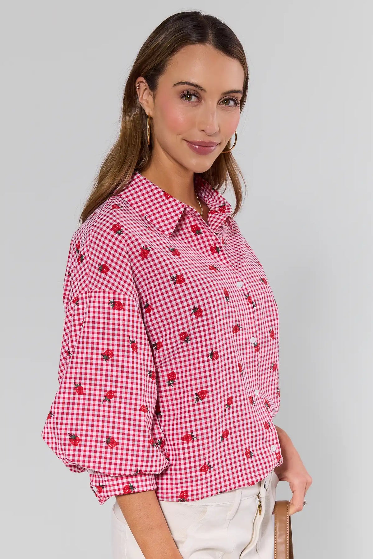Women's Red Gingham Top | Avara | Avara