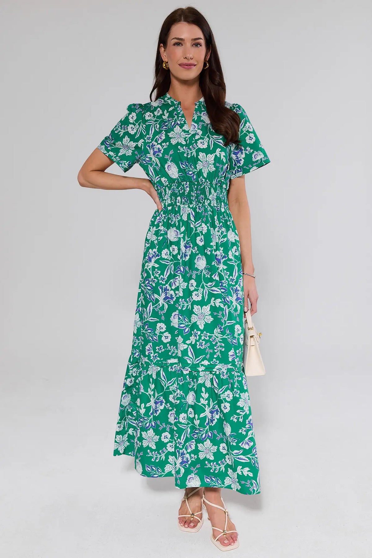 floral wrap dress green Isabella Print Maxi | Women's Clothing Windsor Homecoming Dress S XS to 5XL * PriorityMP-SS25 Trouser Inseam:W36 L34