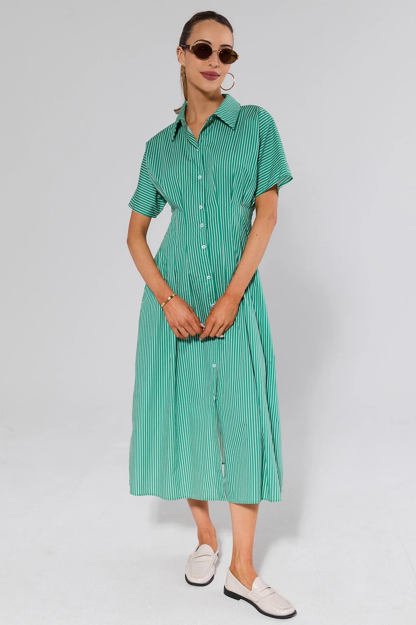 Olivia Green Button Up Maxi Dress Olivia Green Button Up Maxi Dress