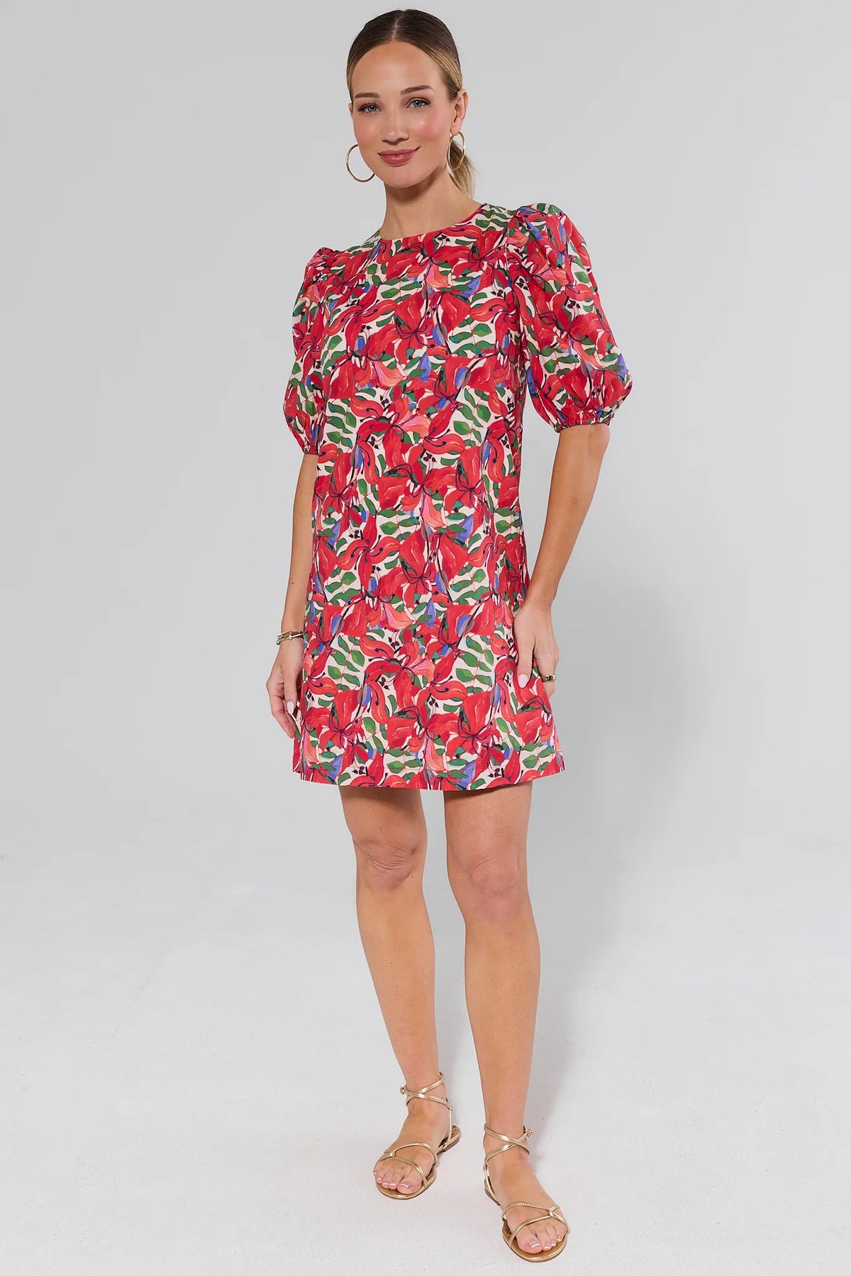 ladies red shift dress Multi Printed Perfect your one Size:26