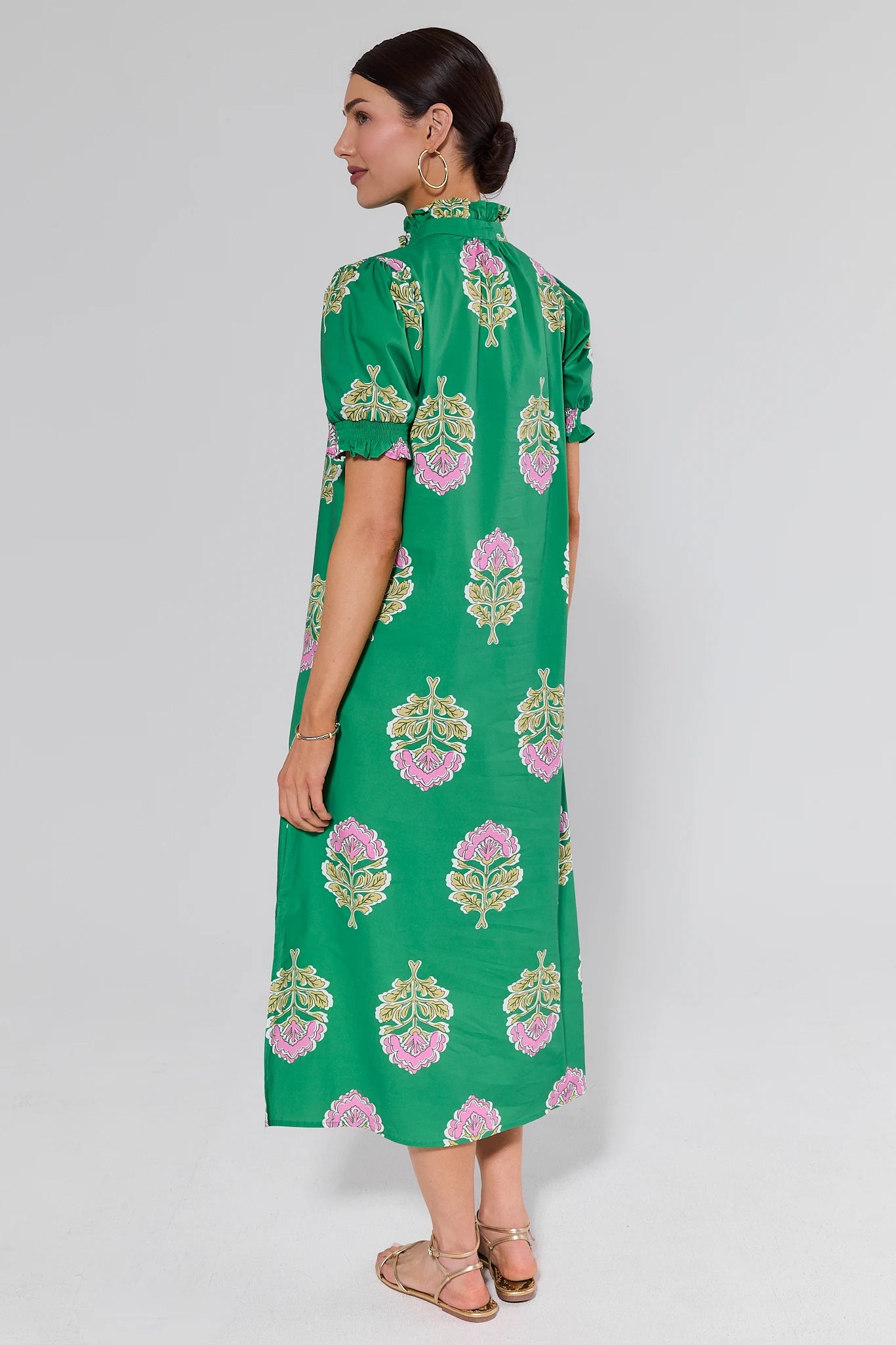 slim fit dress slacks Fate: All A Drean Emerald Green Floral Dress – Shop the Mint main image 1