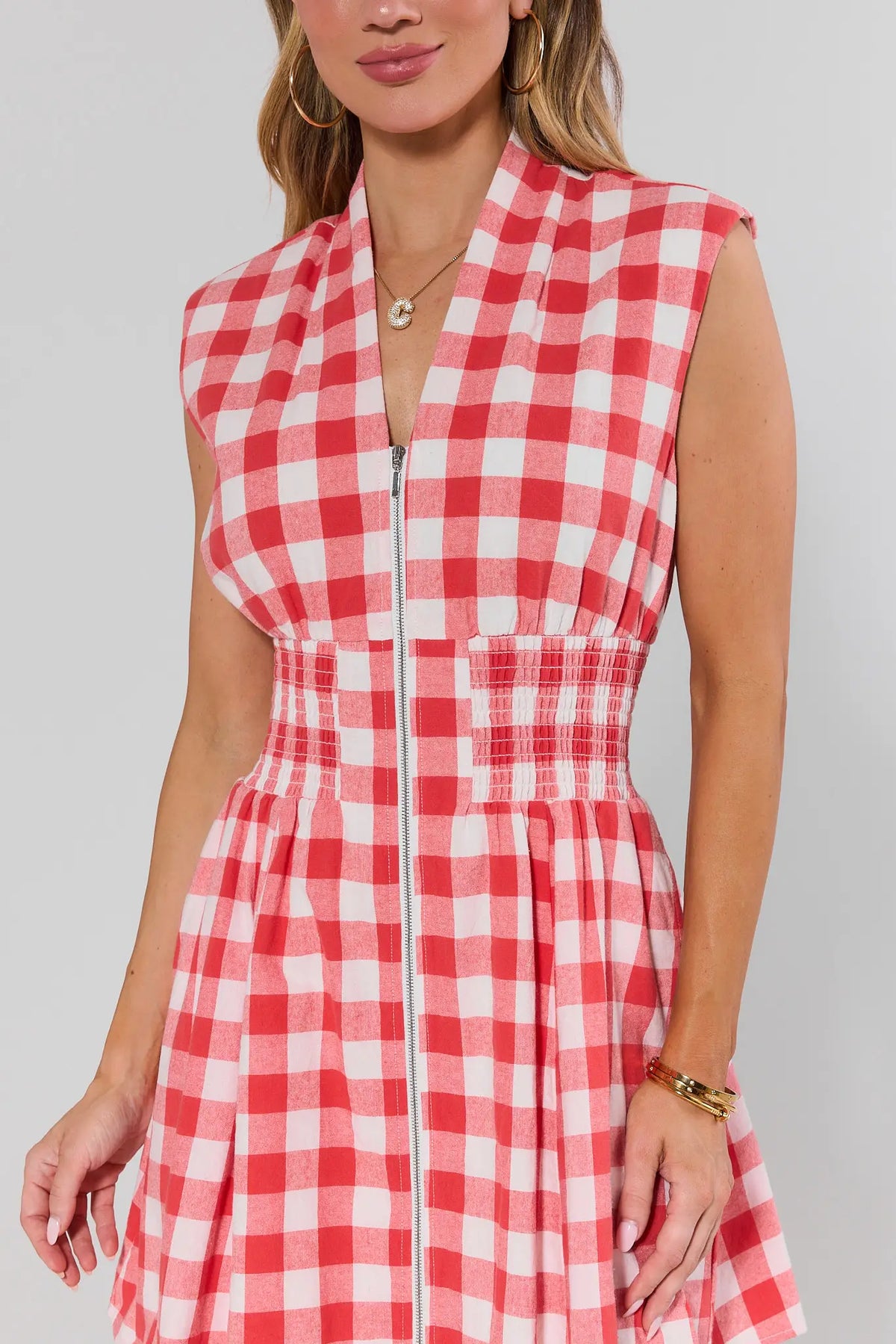 checkered dress Red Gingham Zip | Avara category: 2 Piece Suits SIZE:13 US - 32 MX Cornell Brown Stripe Maxi making this boutique gingham