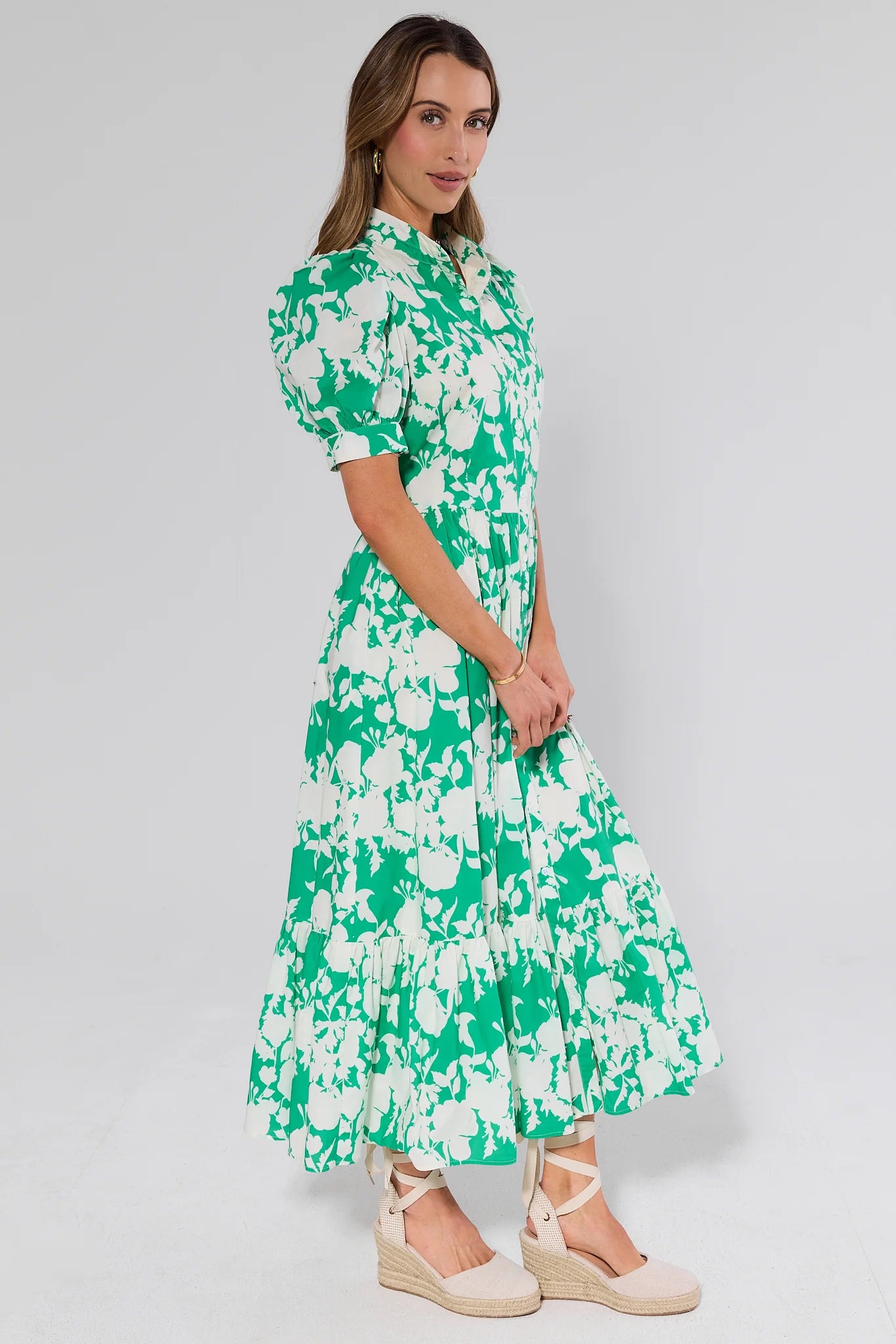 Martha Green Floral Maxi Dress Martha Green Floral Maxi Dress