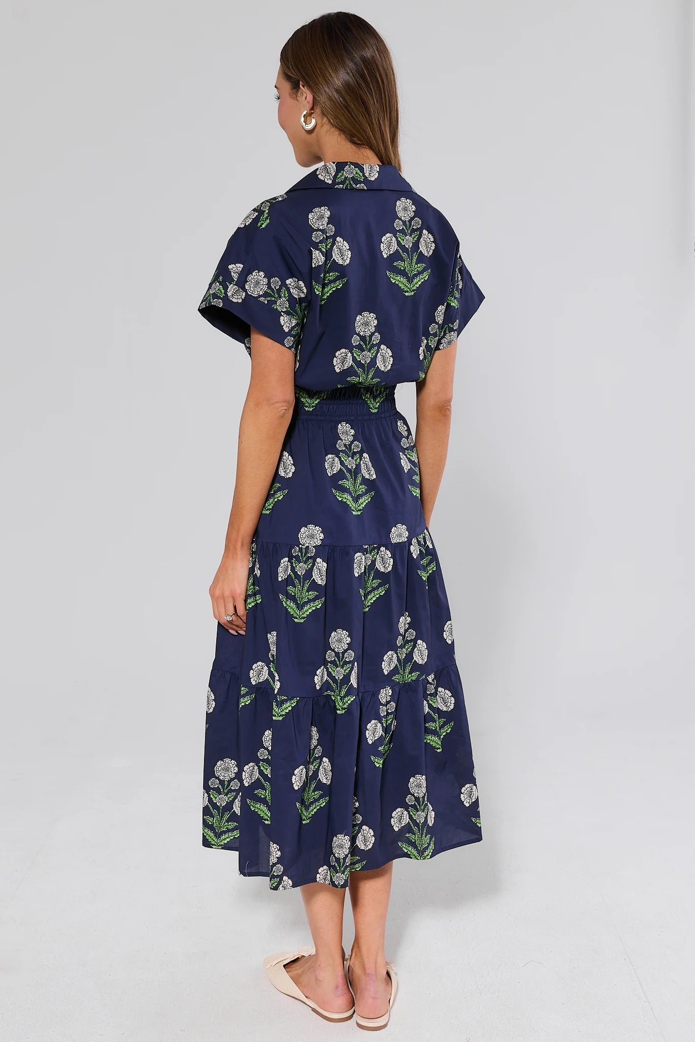 Navy Floral Print Midi Dress by THML | Avara Navy Floral Print Midi Dress by THML | Avara