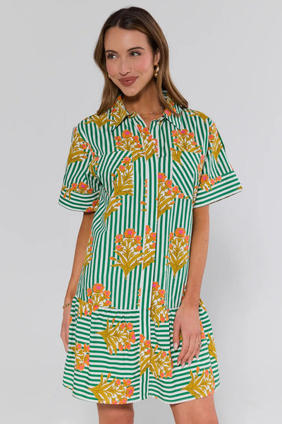 green emerald velvet dress The Shirt by Rochelle Behrens - The Drop Waist Shirt Dress