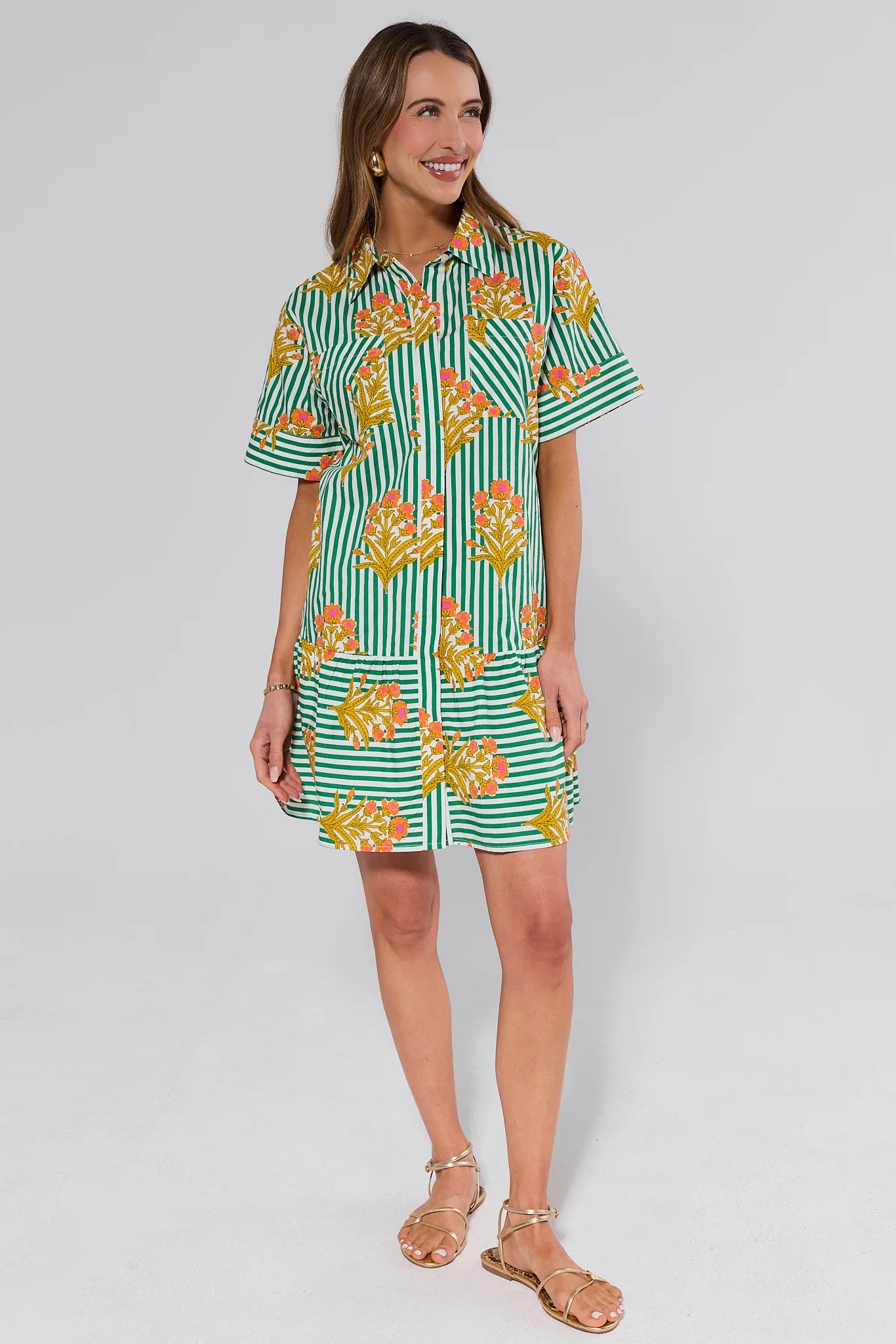 Green Drop Waist Short Dress | Women's Clothing | Avara Green Drop Waist Short Dress | Women's Clothing | Avara