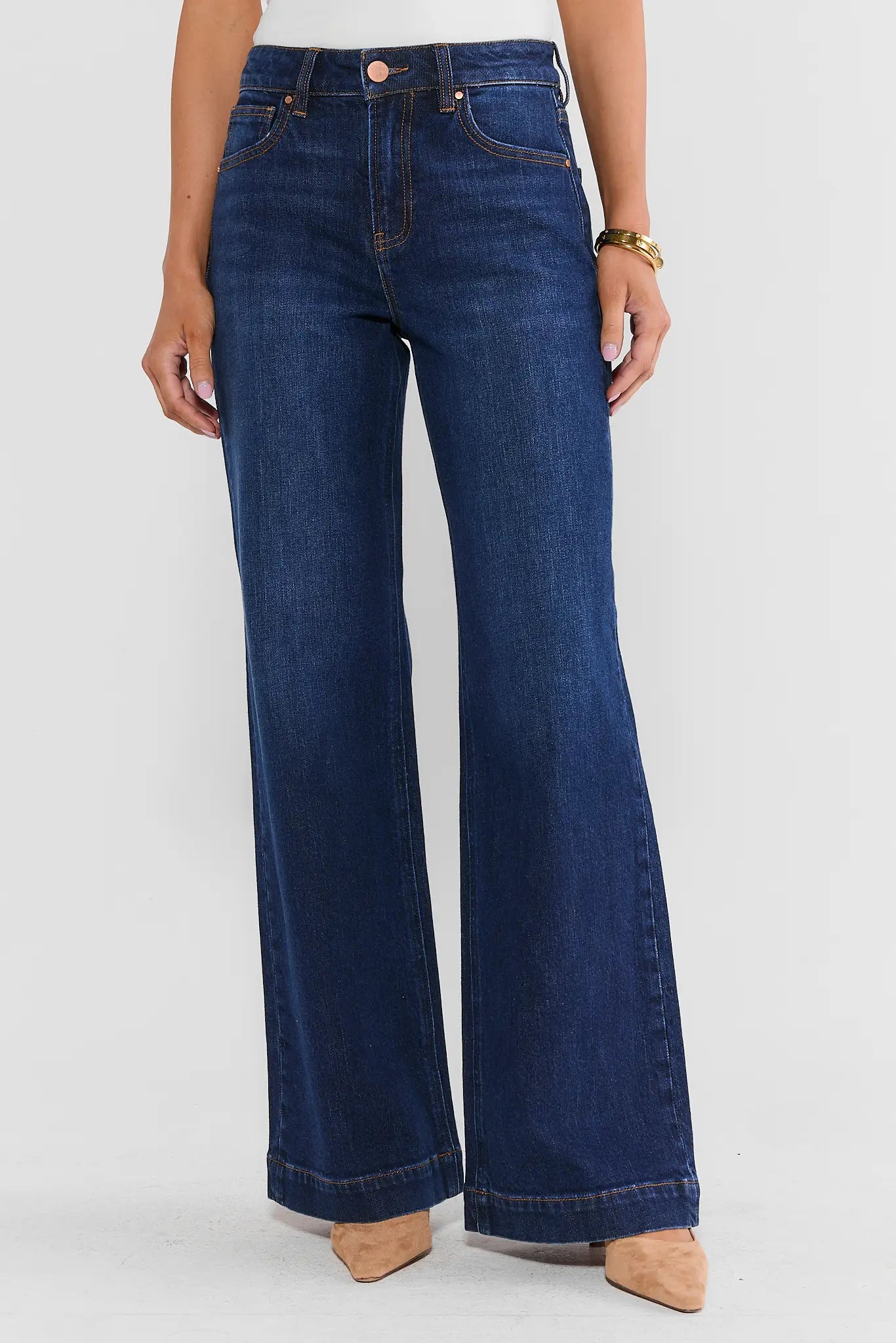 Kayla Dark Wash Wide Leg Jeans