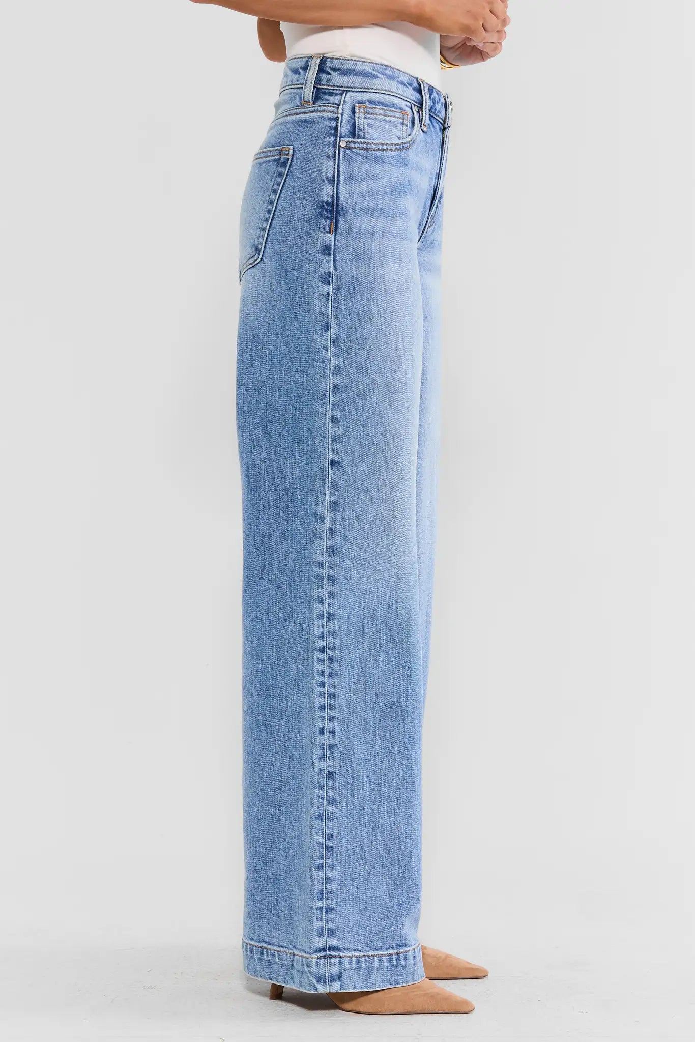 Kayla Medium Wash Wide Leg Jeans