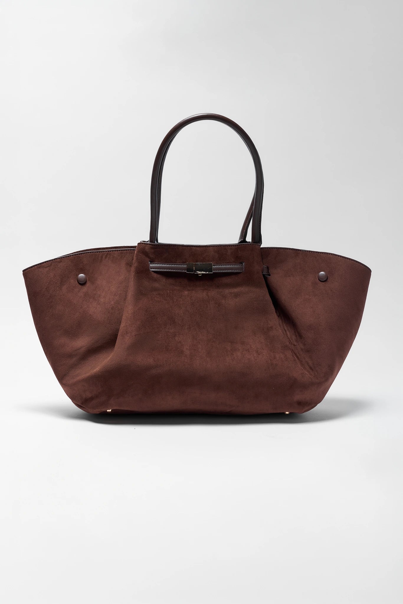 Brown Faux Suede Bag