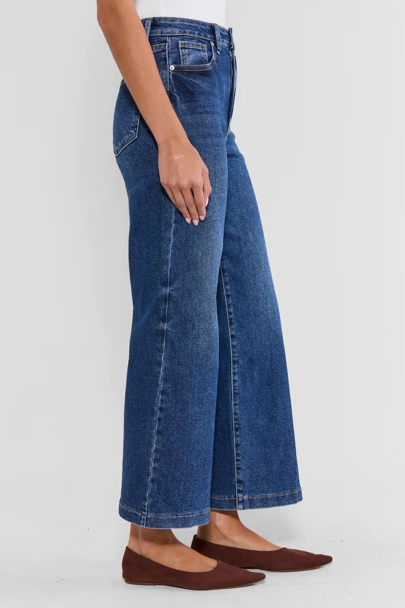 Kimberly Medium Wash Wide Leg Jeans