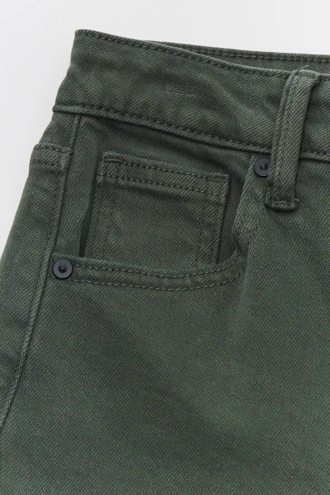 Kimberly Dark Olive Wide Leg Jeans