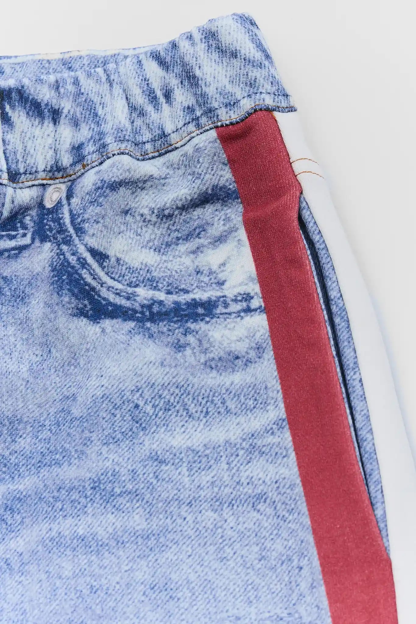 Maeve Red Stripe Wide Leg Track Pants