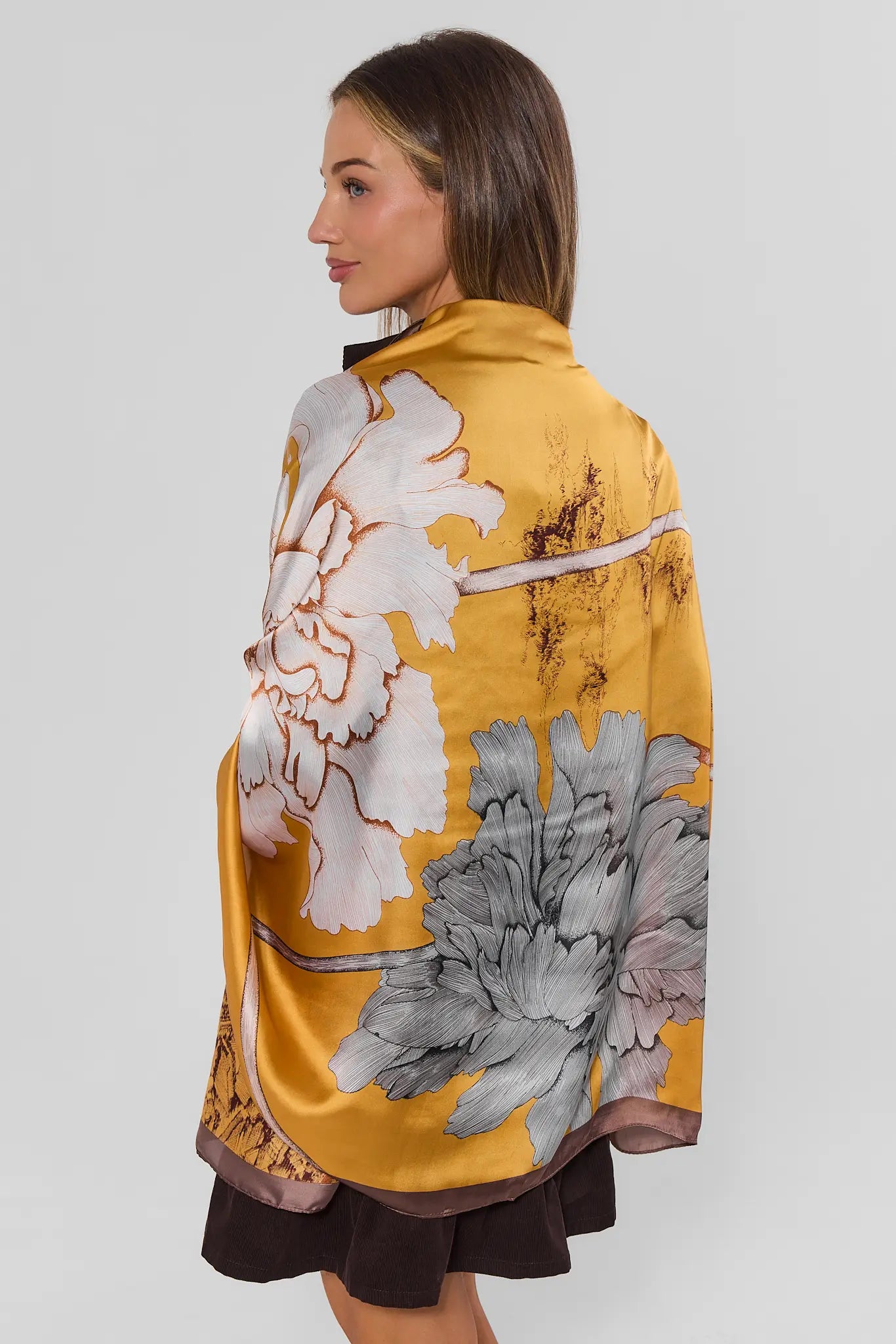 Yellow Floral Wrap