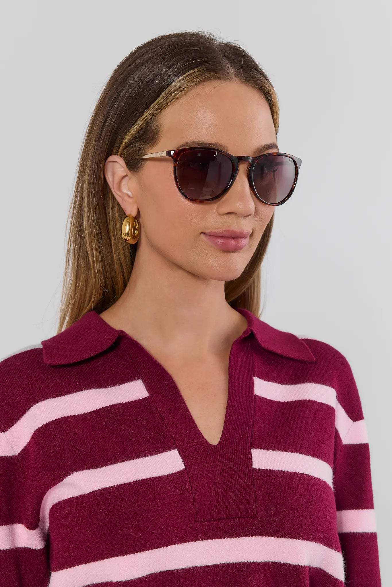 Tortoise Polarized Round Sunglasses