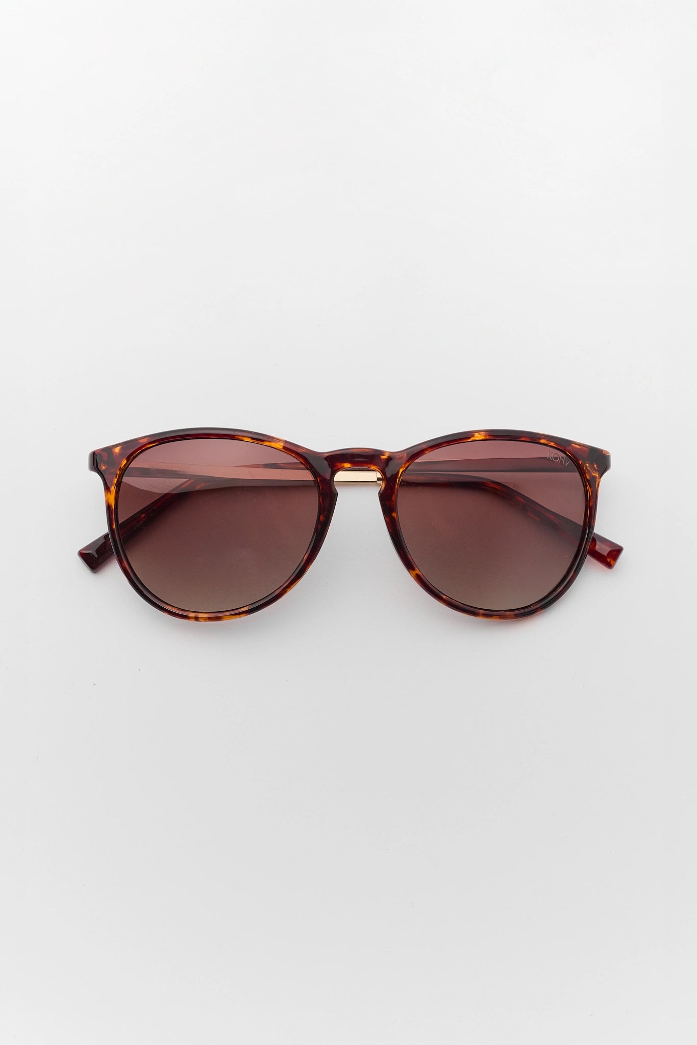 Tortoise Polarized Round Sunglasses
