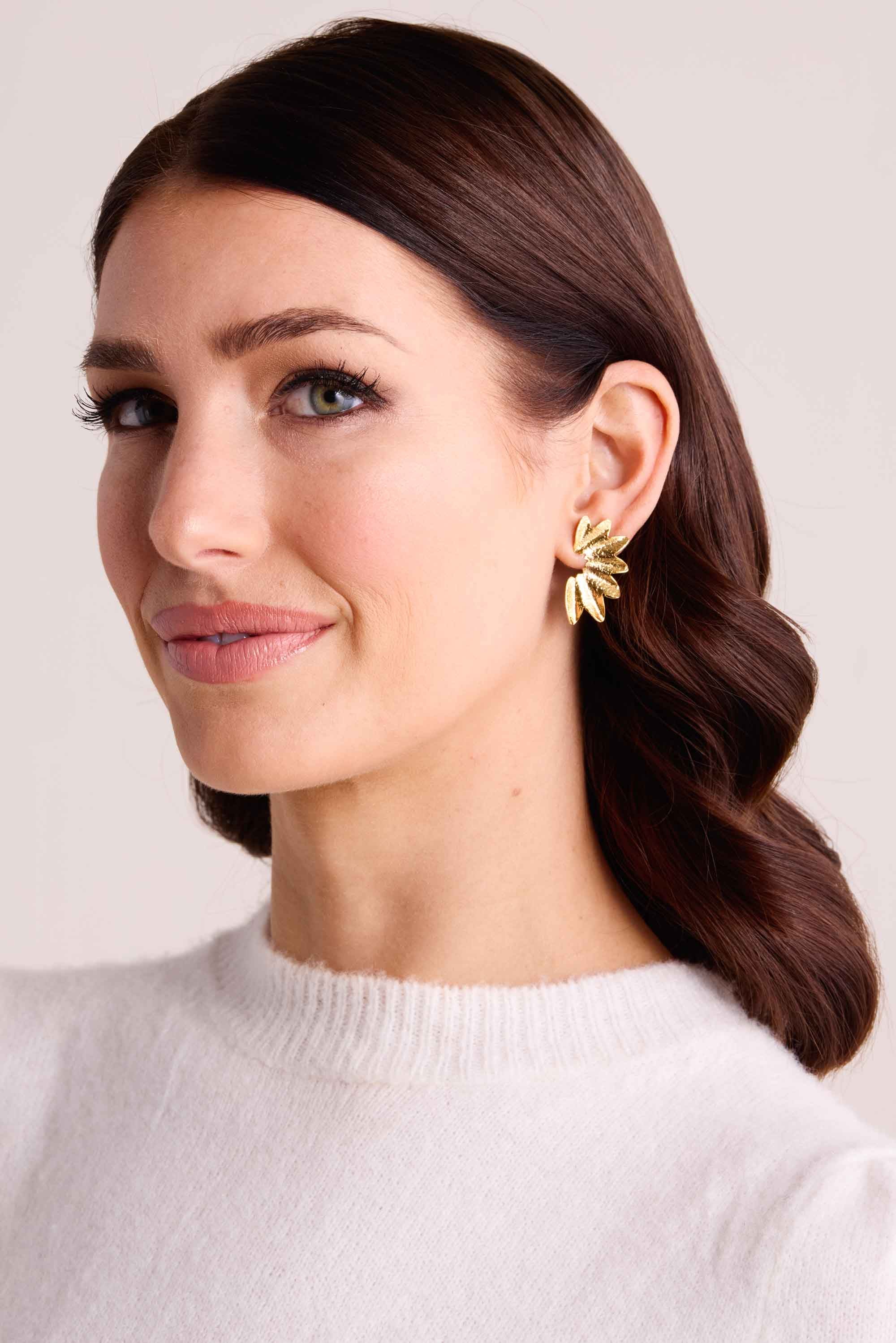 Abientot Earrings Mini- Gold by Treasure Jewels