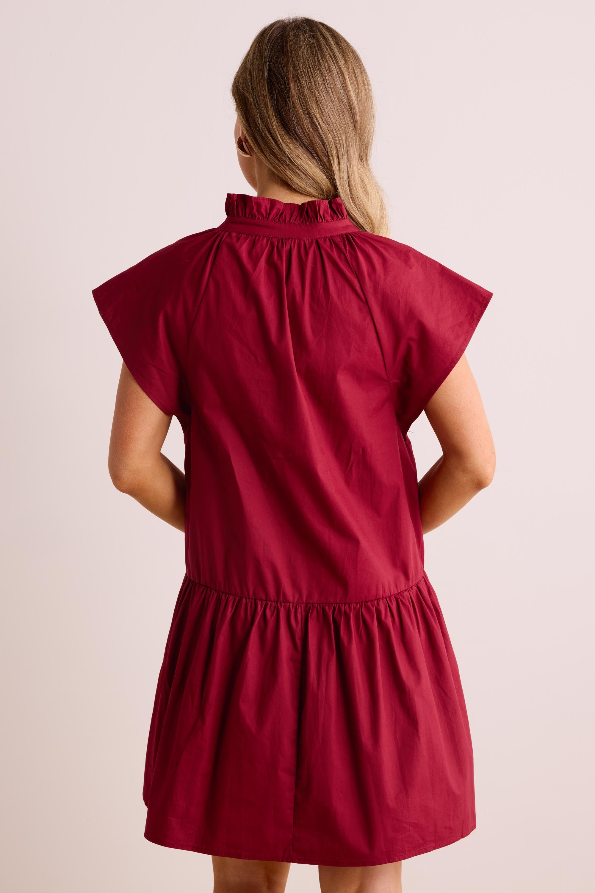 Annalyn Dress- Maroon