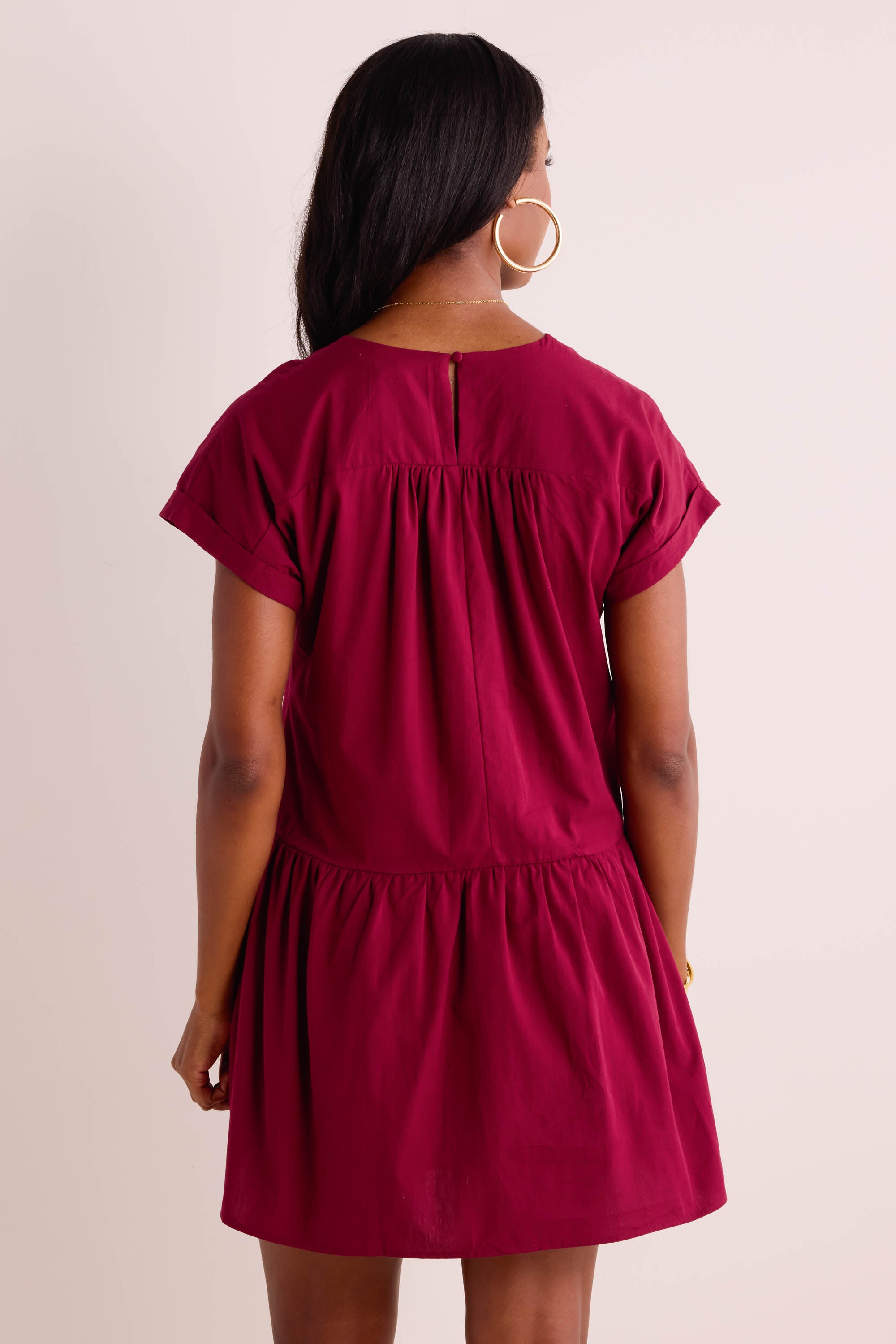 Cece Dress- Maroon