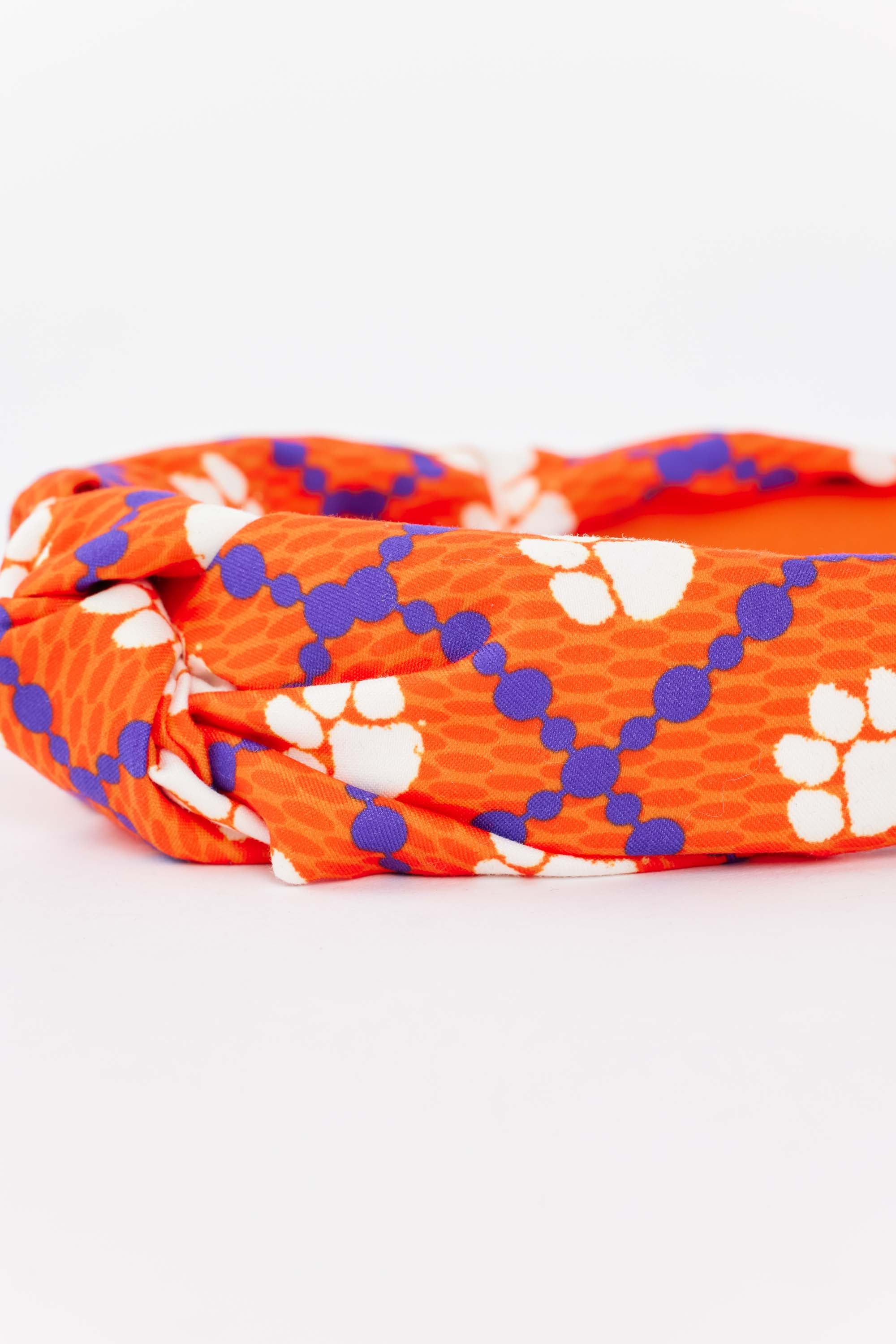 Lindsay Knot Headband- Clemson