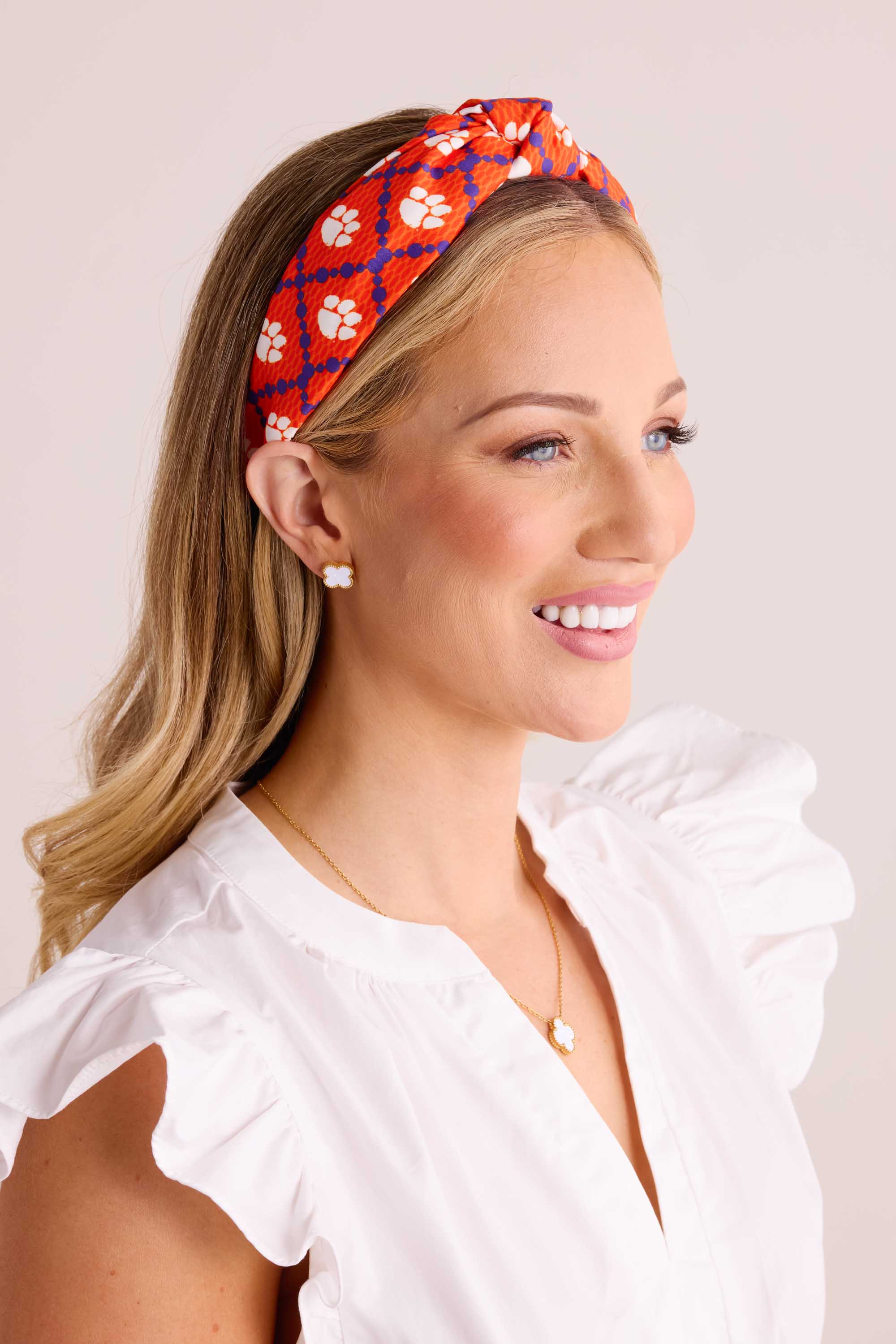 Lindsay Knot Headband- Clemson