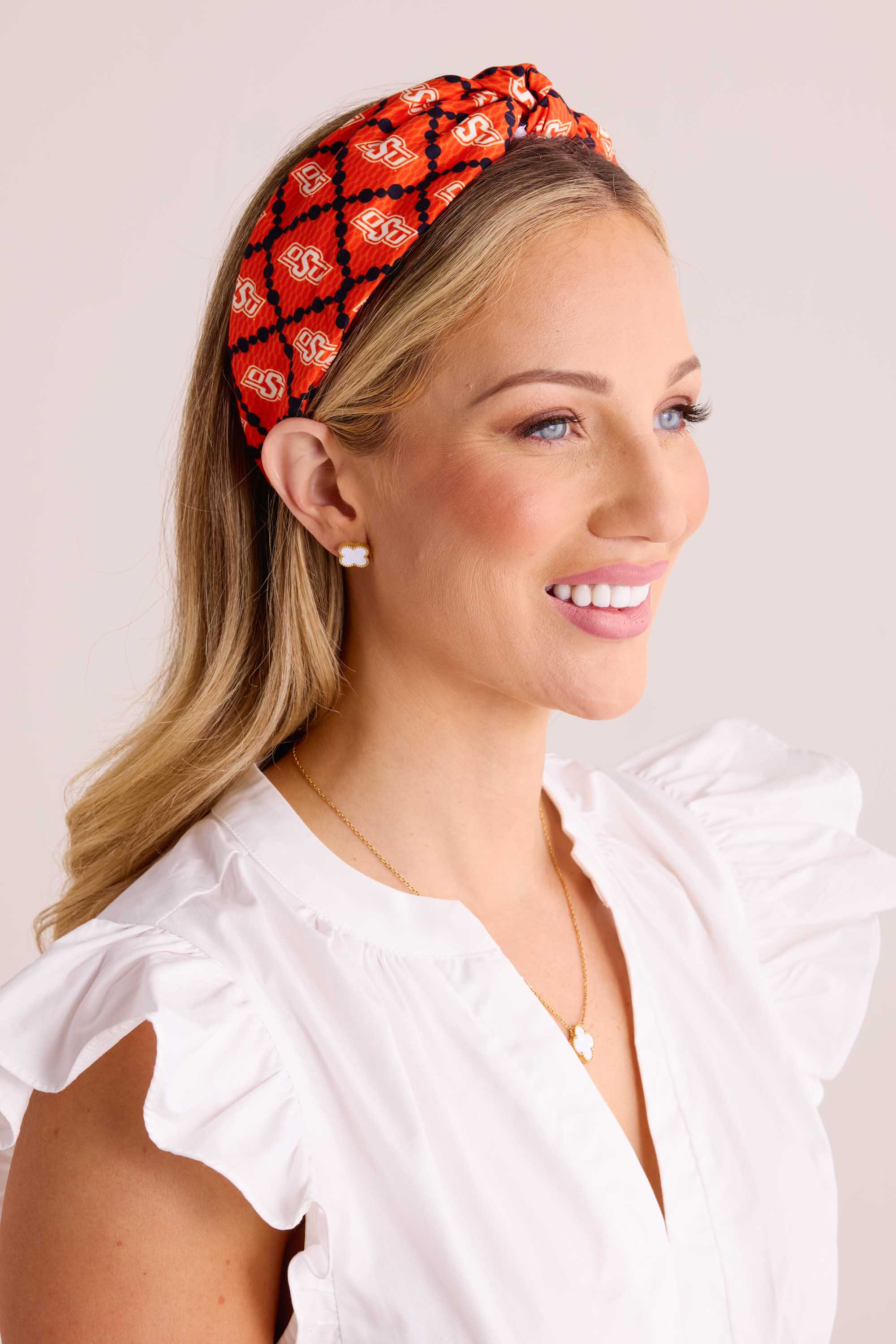 Lindsay Knot Headband- Oklahoma State