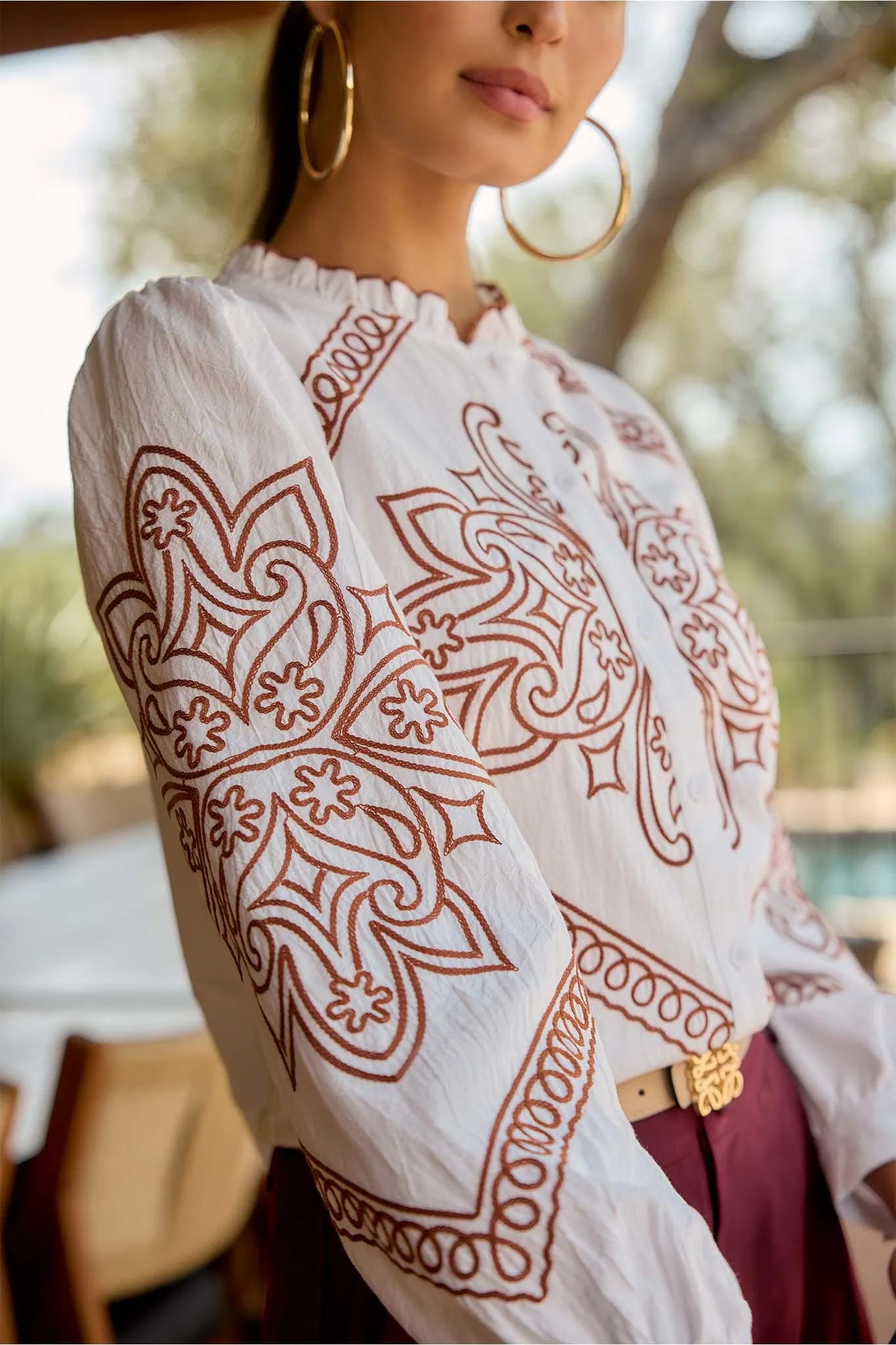 Sabrina Top- Ivory