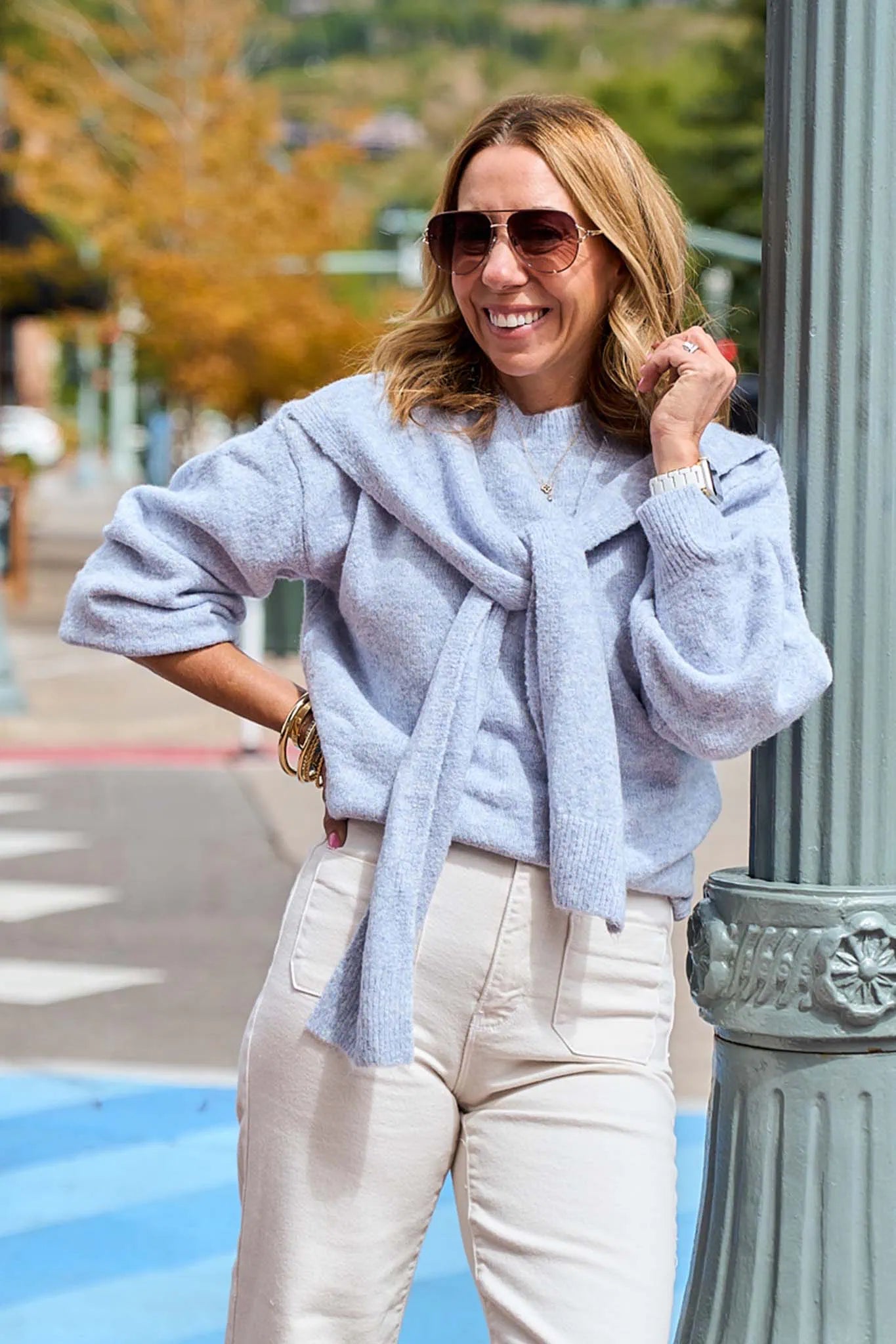 Stevie Sweater- Blue