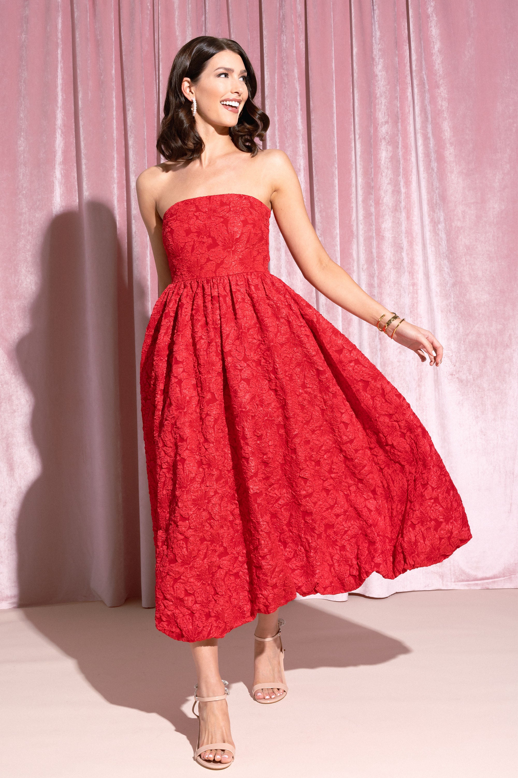 Teresa Dress- Red