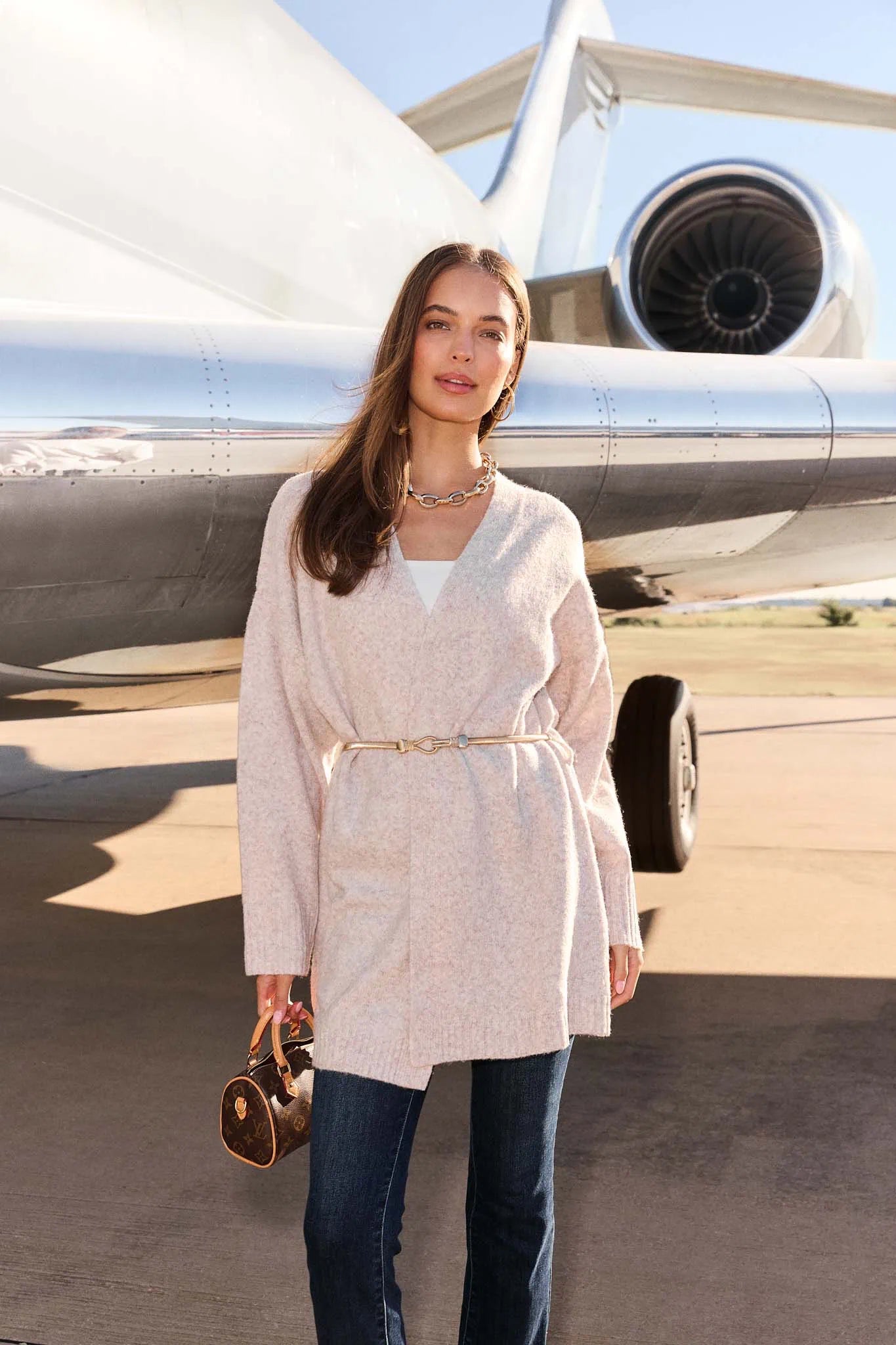 Tinley Gray Wrap Cardigan