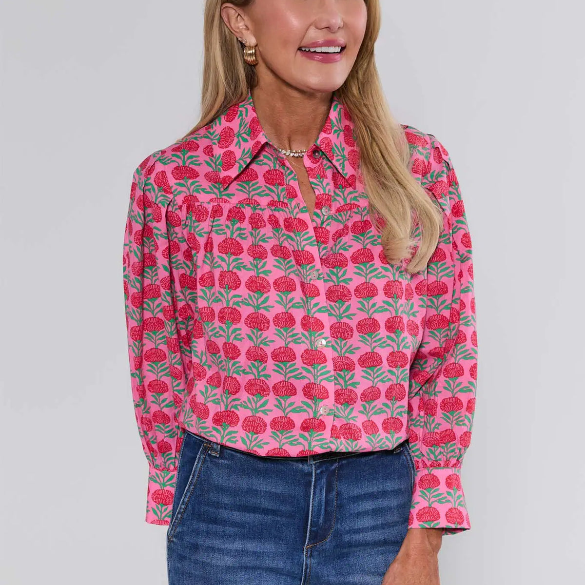 TrudyPinkFloralButtonUpTop_27_