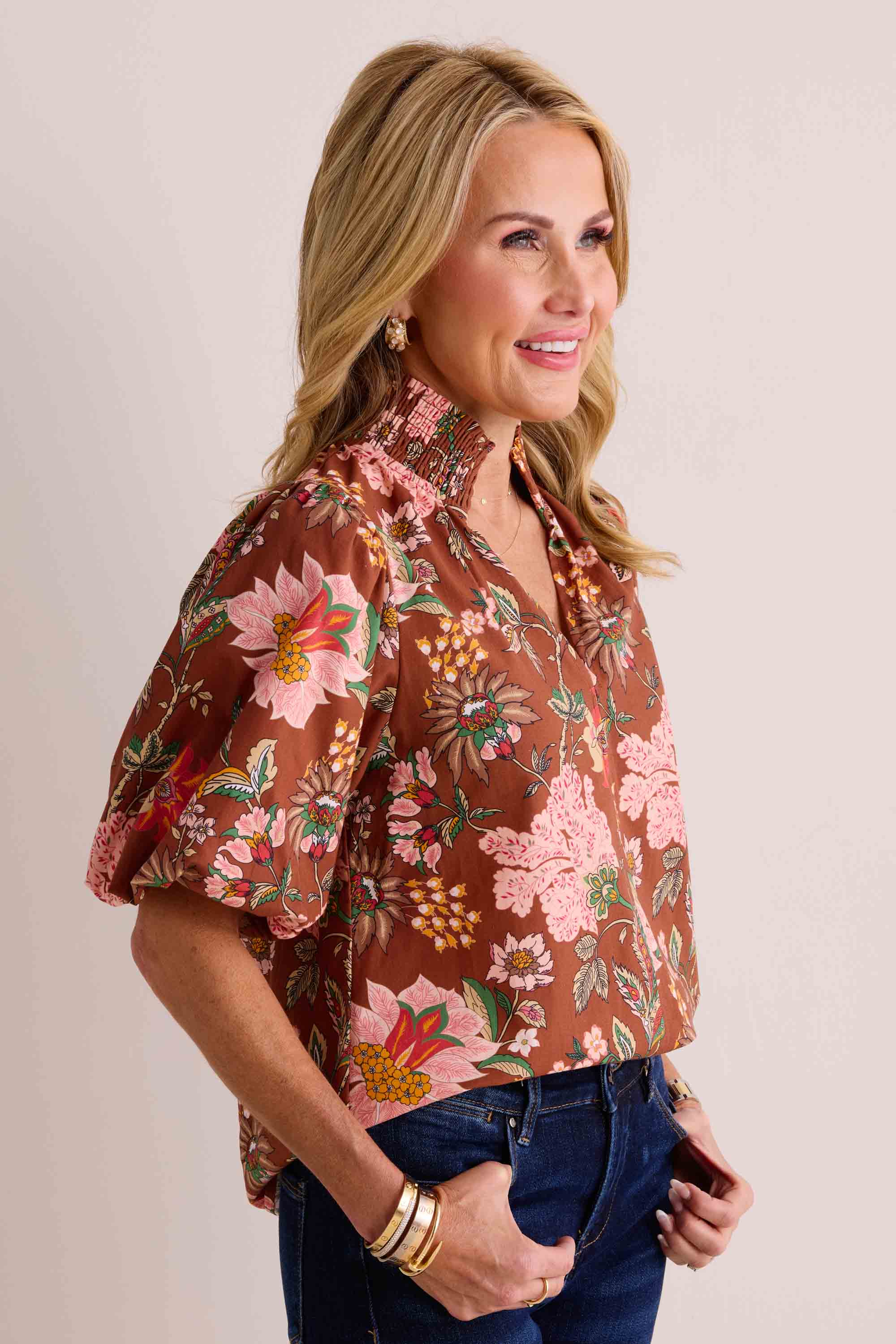 Genevieve Top- Brown