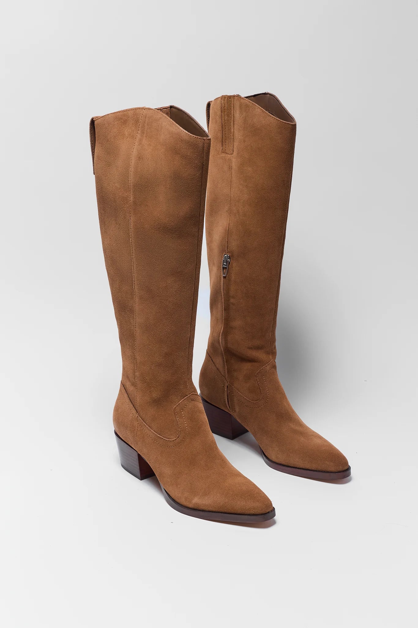 Virona Tan Suede Boots by Dolce Vita