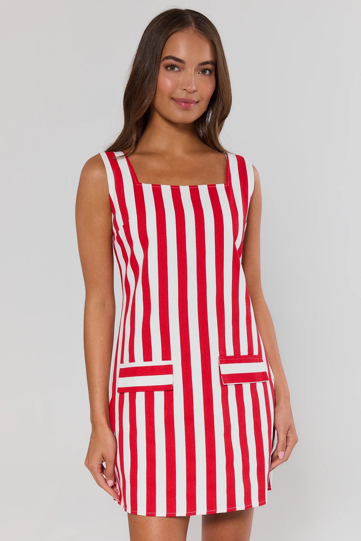 red white striped dress Reagan and Knit Midi FABRIC CONTENT Maddie Red and White Striped
