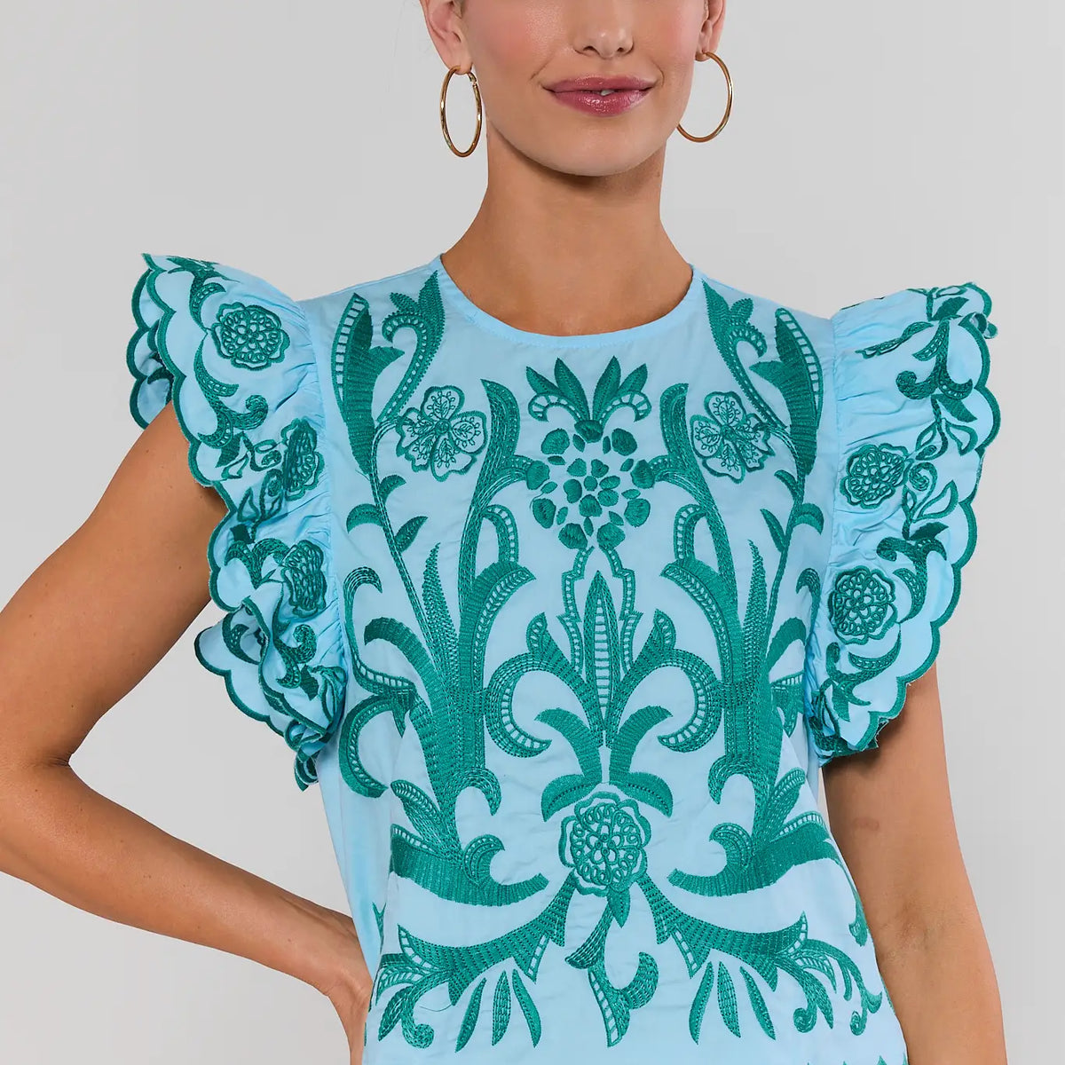 Bradley Turquoise Top by THML | Avara