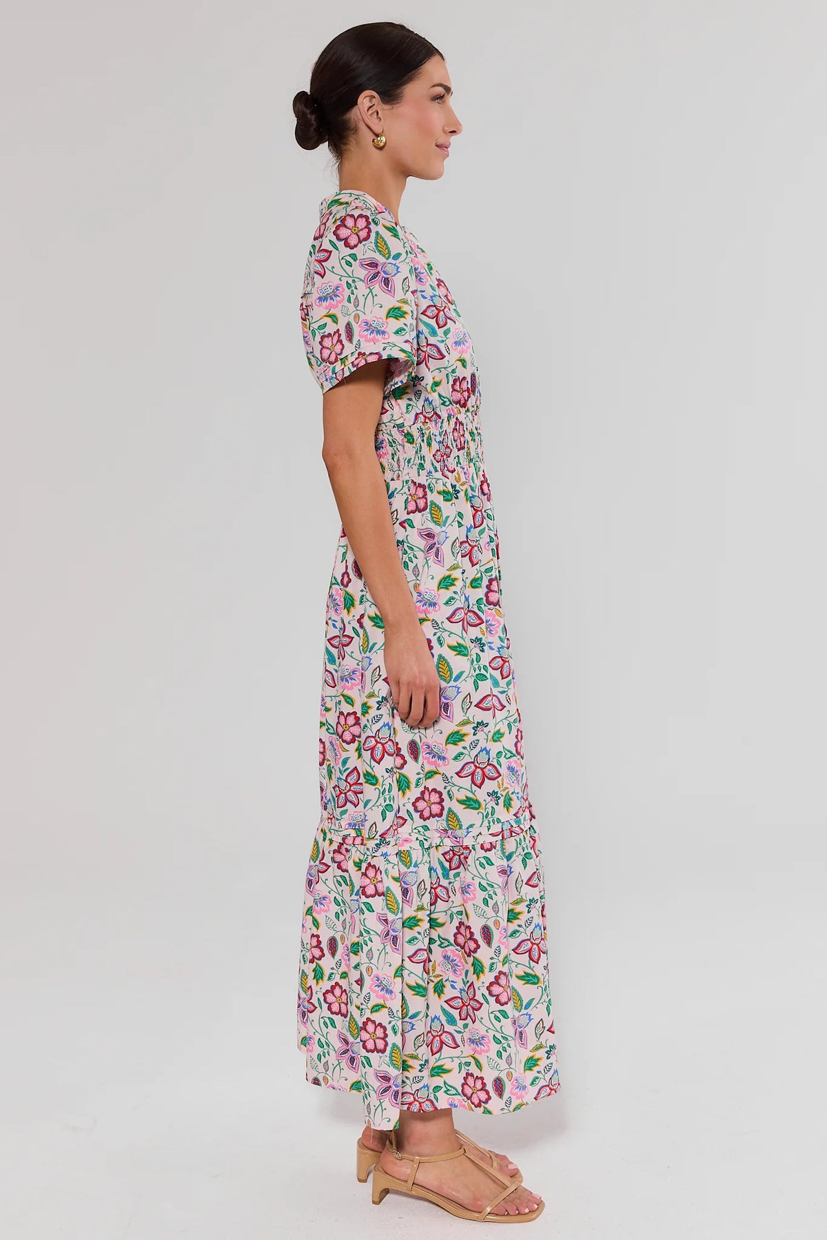 Isabella Mixed Floral Print Maxi Dress | Women's Clothing