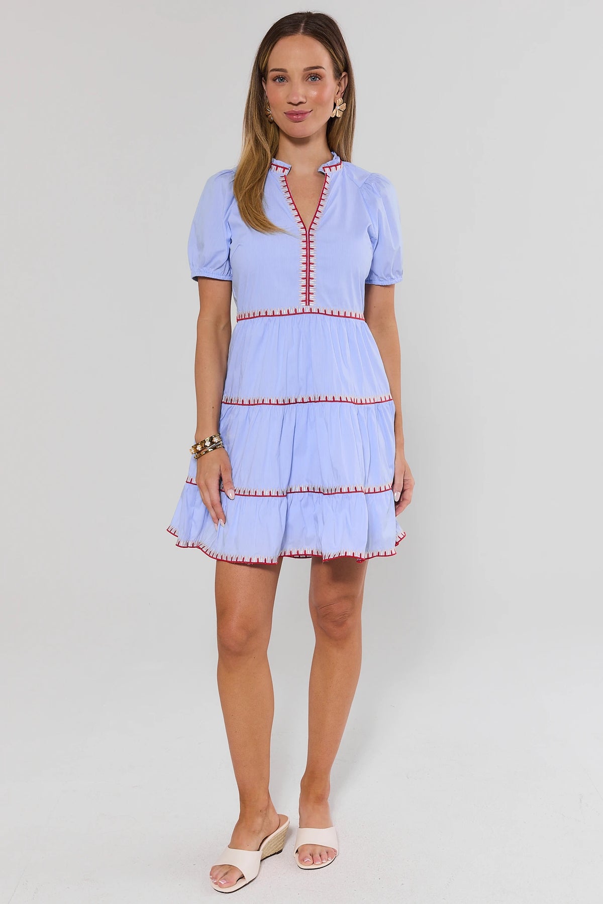 embroidered dress Women's Blue Short | Avara this dress features vibrant Size:Pre-Order 4 years NotOddEnd Disney Store JAPAN Pin