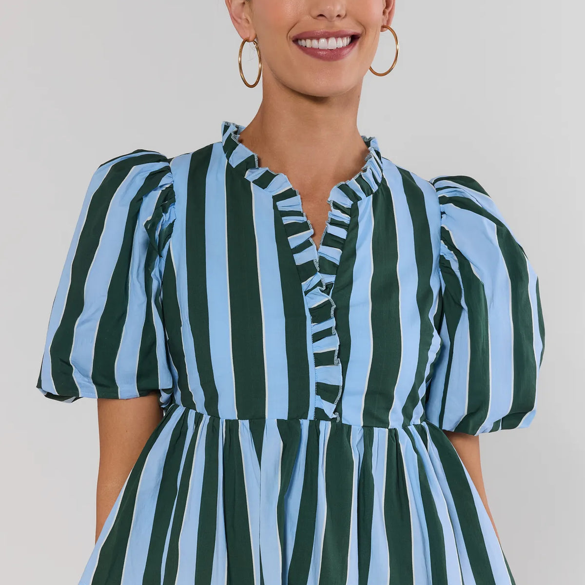striped peplum dress Women's You Noticed Multi Stripe Cotton Pleated Sleeveless Peplum Top Shirt | Size: S